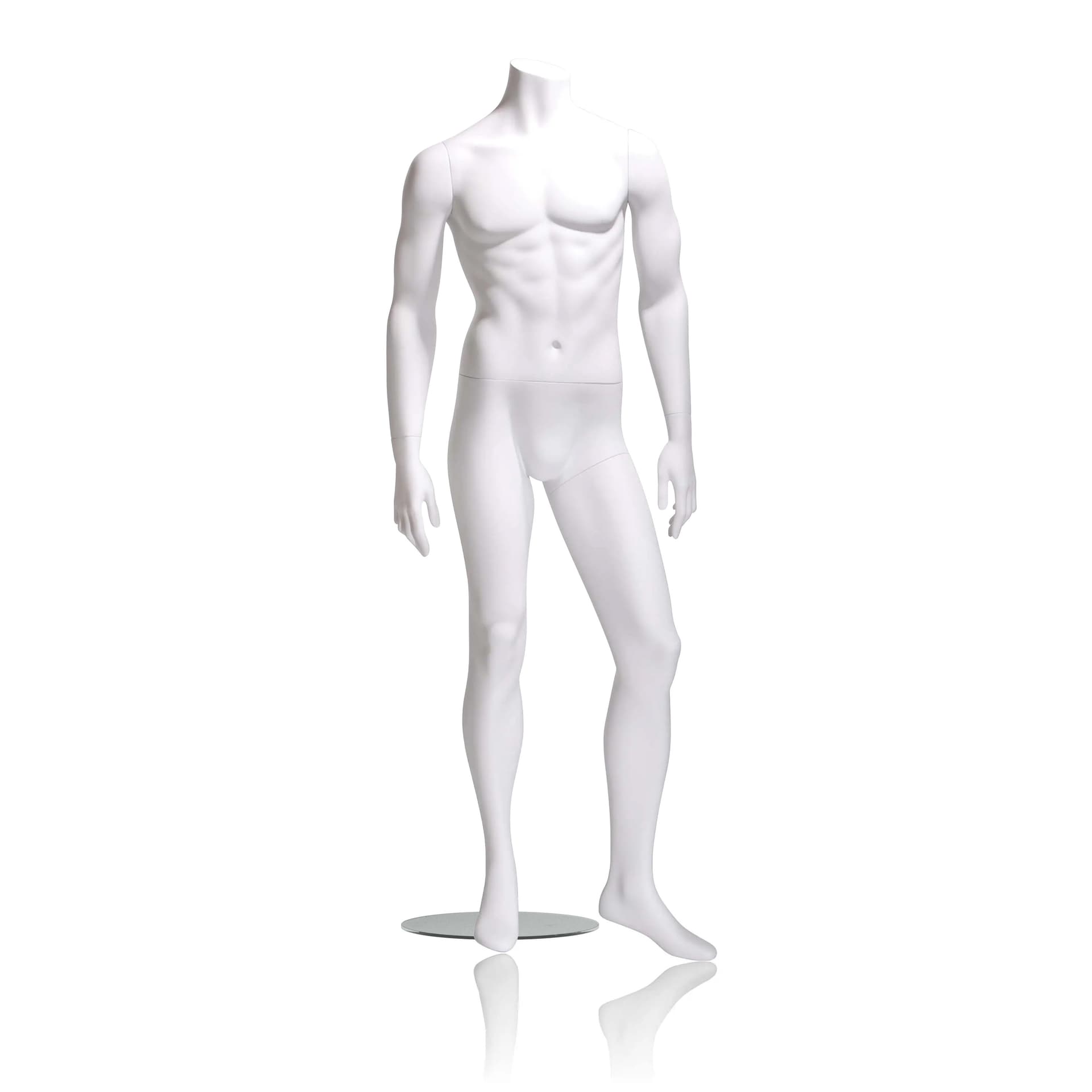 Headless mannequins in matte white