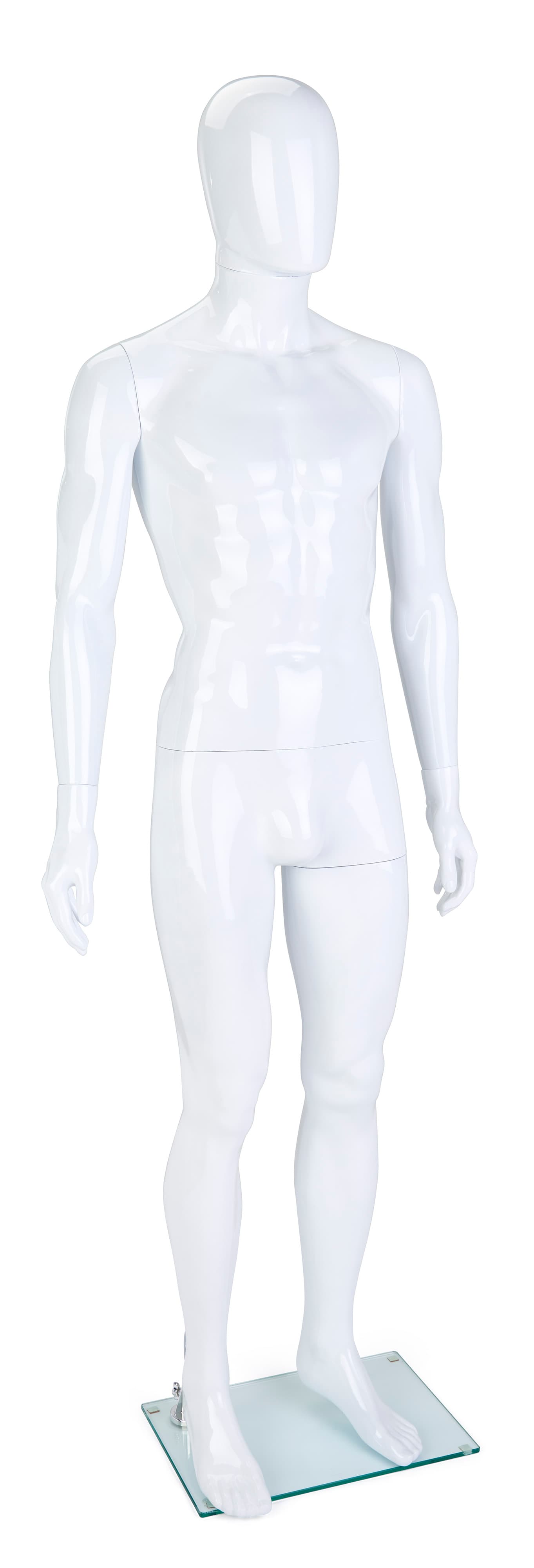 Full body male mannequin with glossy finish 