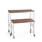 Nesting Display Tables, Rectangular, Caster Wheels, Set of 2