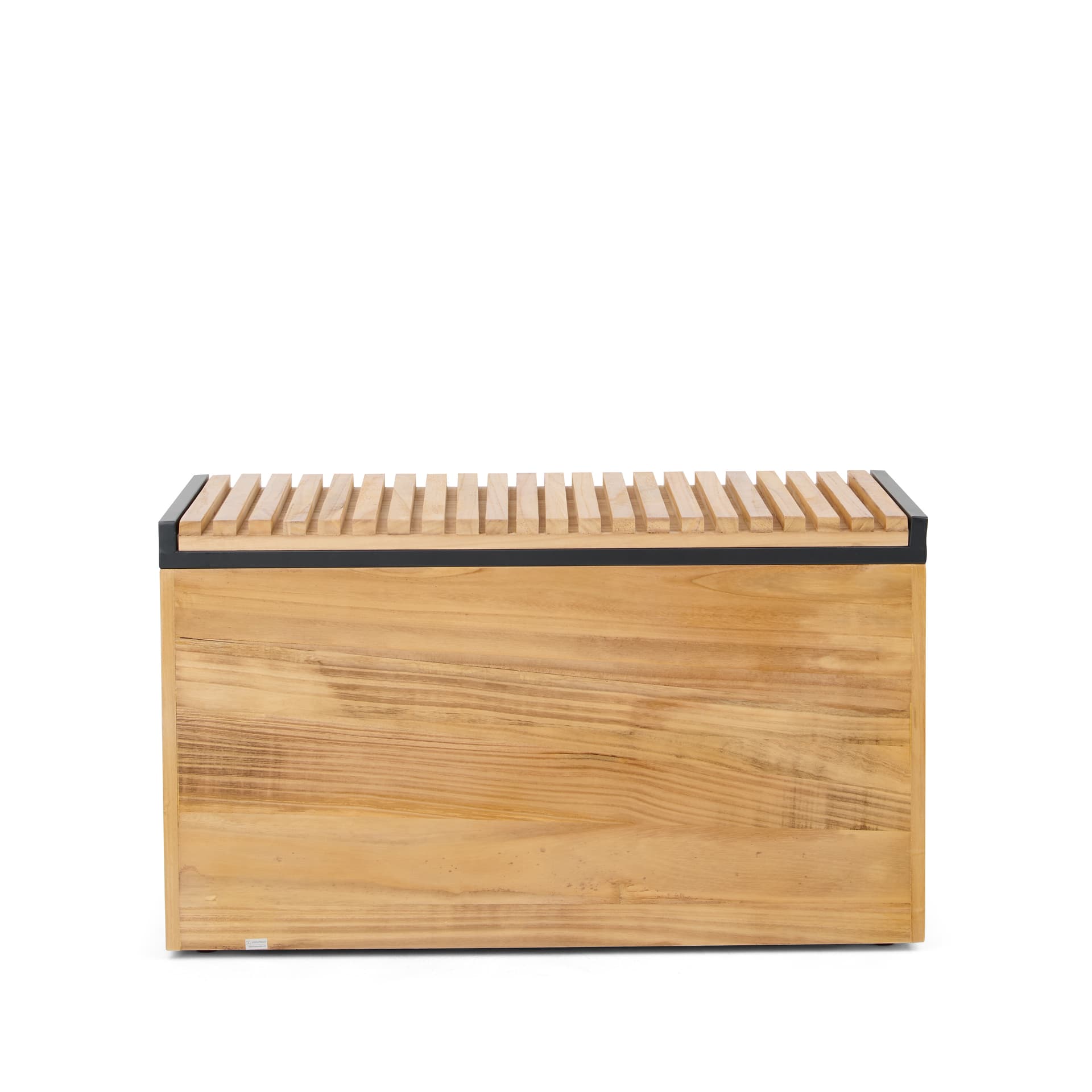 Retail display nesting tables storage bench with natural aesthetic 