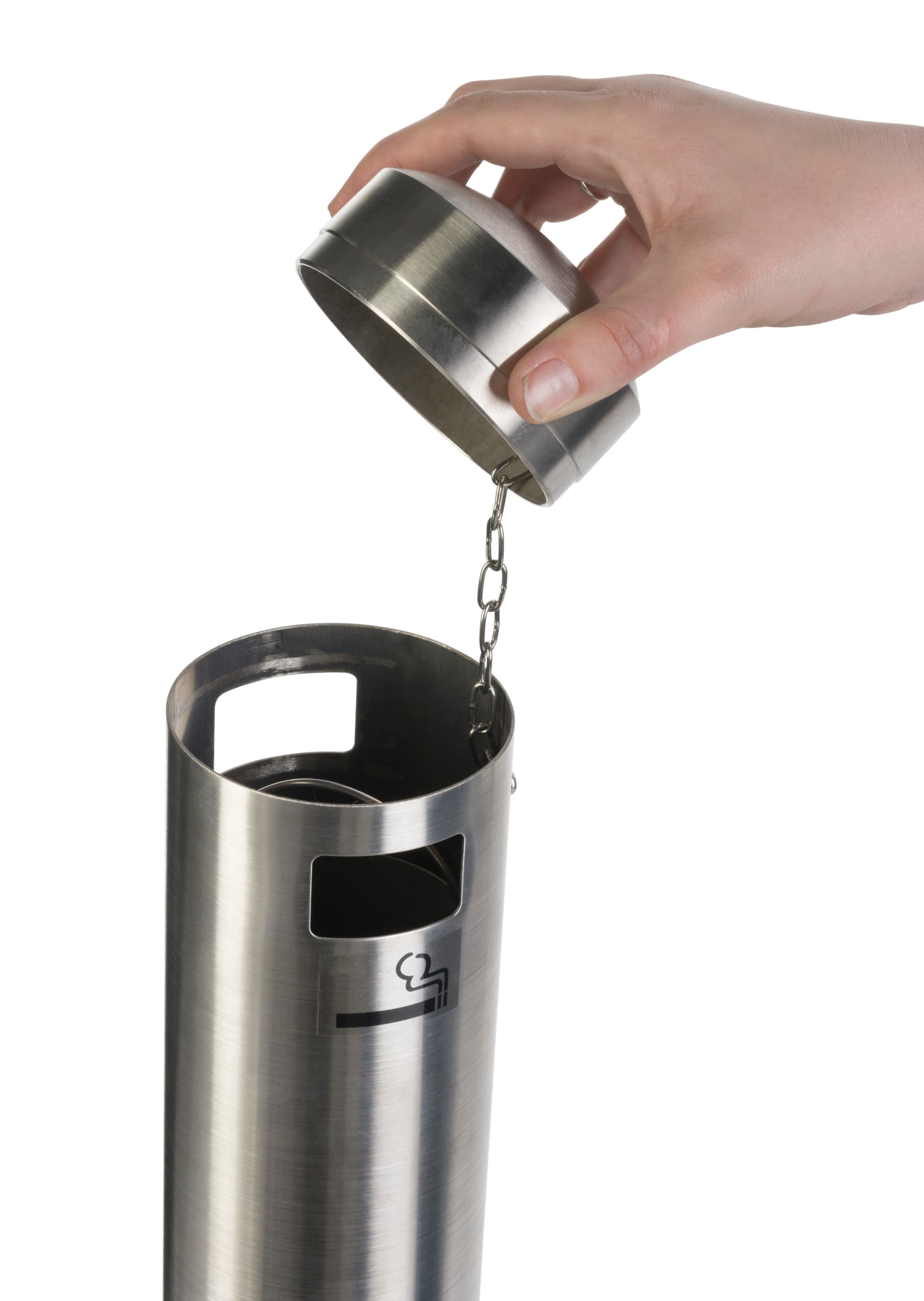 Smokers Pole with Brushed Stainless Steel