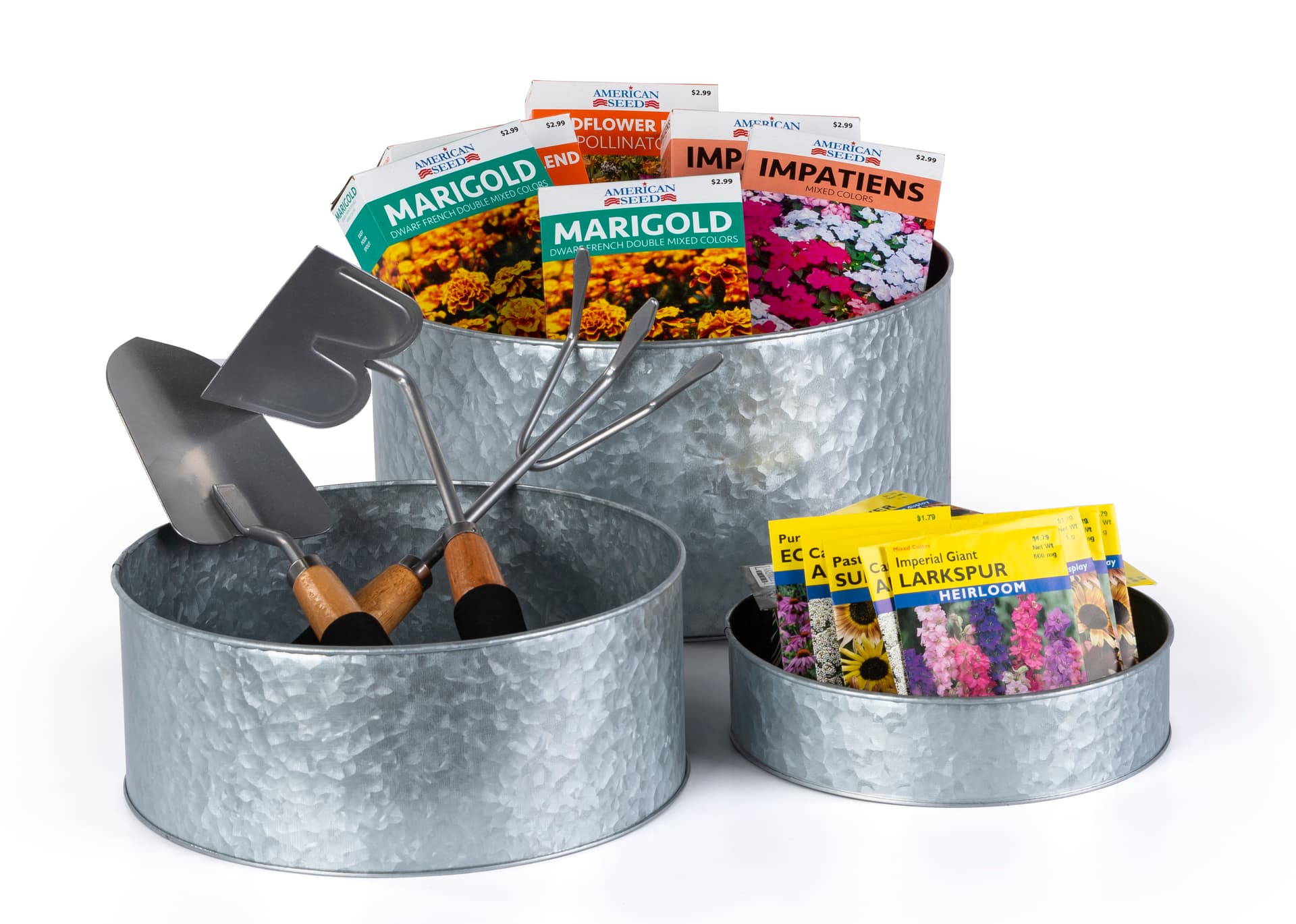 Round galvanized risers with 8 inch, 10 inch and 12 inch diameters