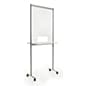 Floor Standing Sneeze Shield w/ Counter & Slot, Wheels - Clear