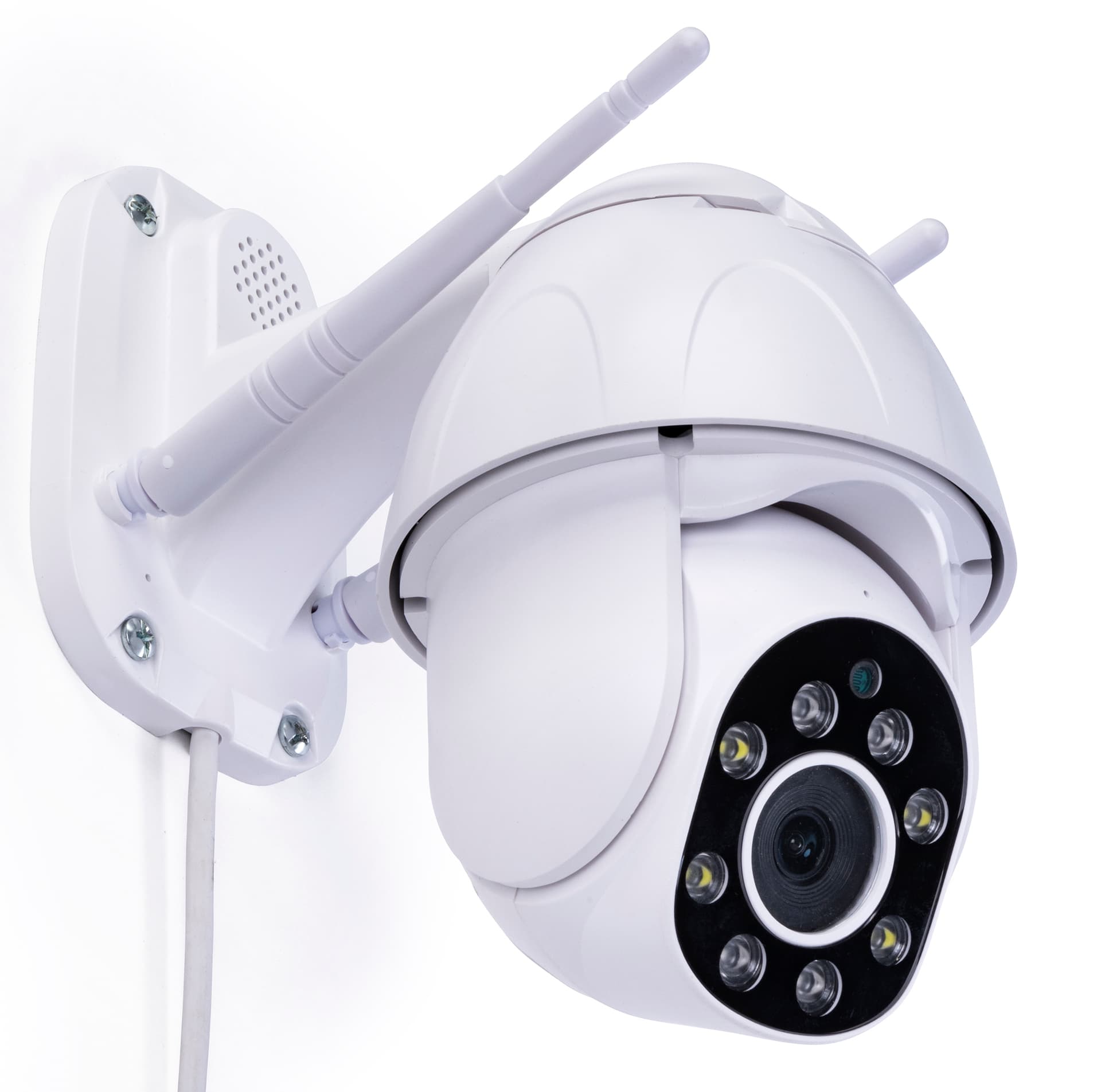 Rotating smart security camera with  3.6mm HD fixed focus lens