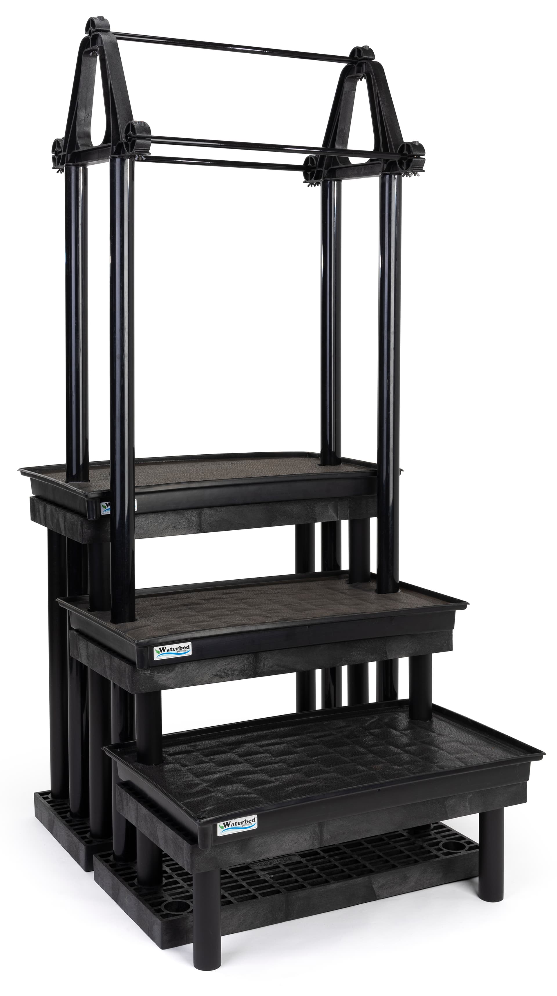 39 inch tall garden center hanging display stand with heavy duty polyethylene construction 