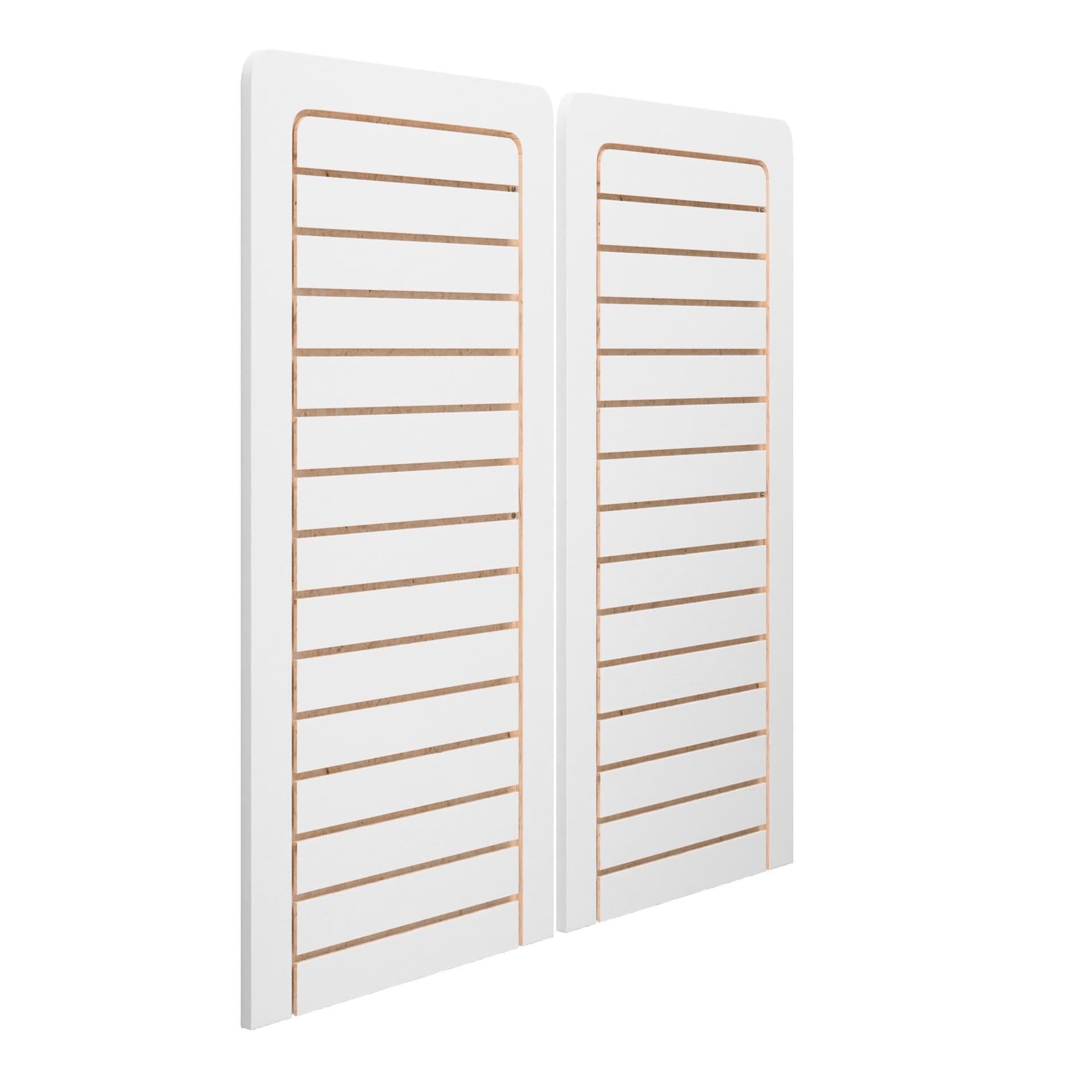 Retail slatwall panels in 24" x 48" vertical format