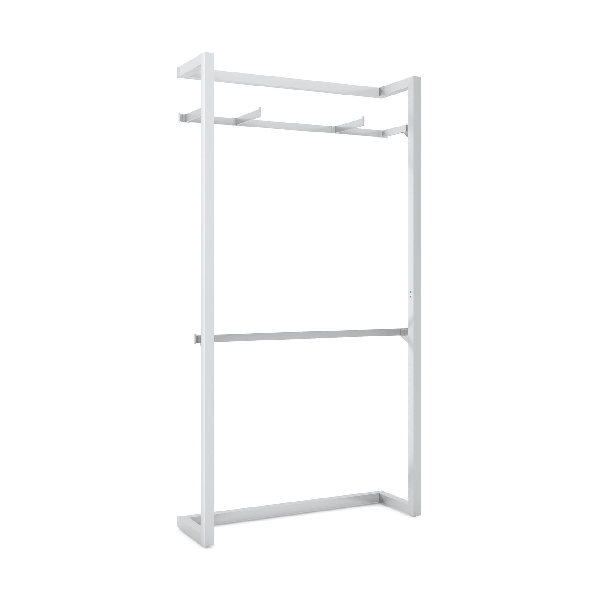 Retail wall display with floor standing design