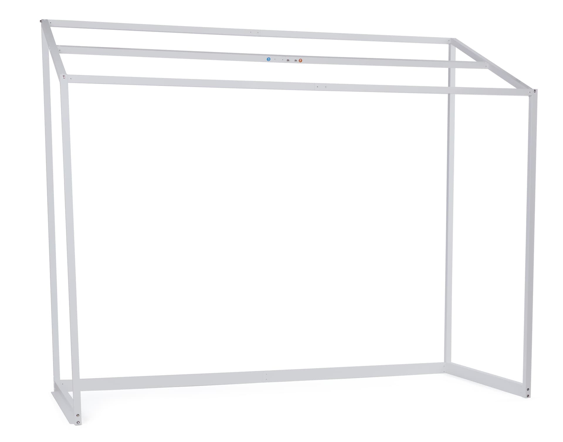 Table top canopy with glossy white powder coated frame