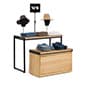 Retail Display Nesting Tables, Rectangular, Slatted Pine Wood- Natural Finish	