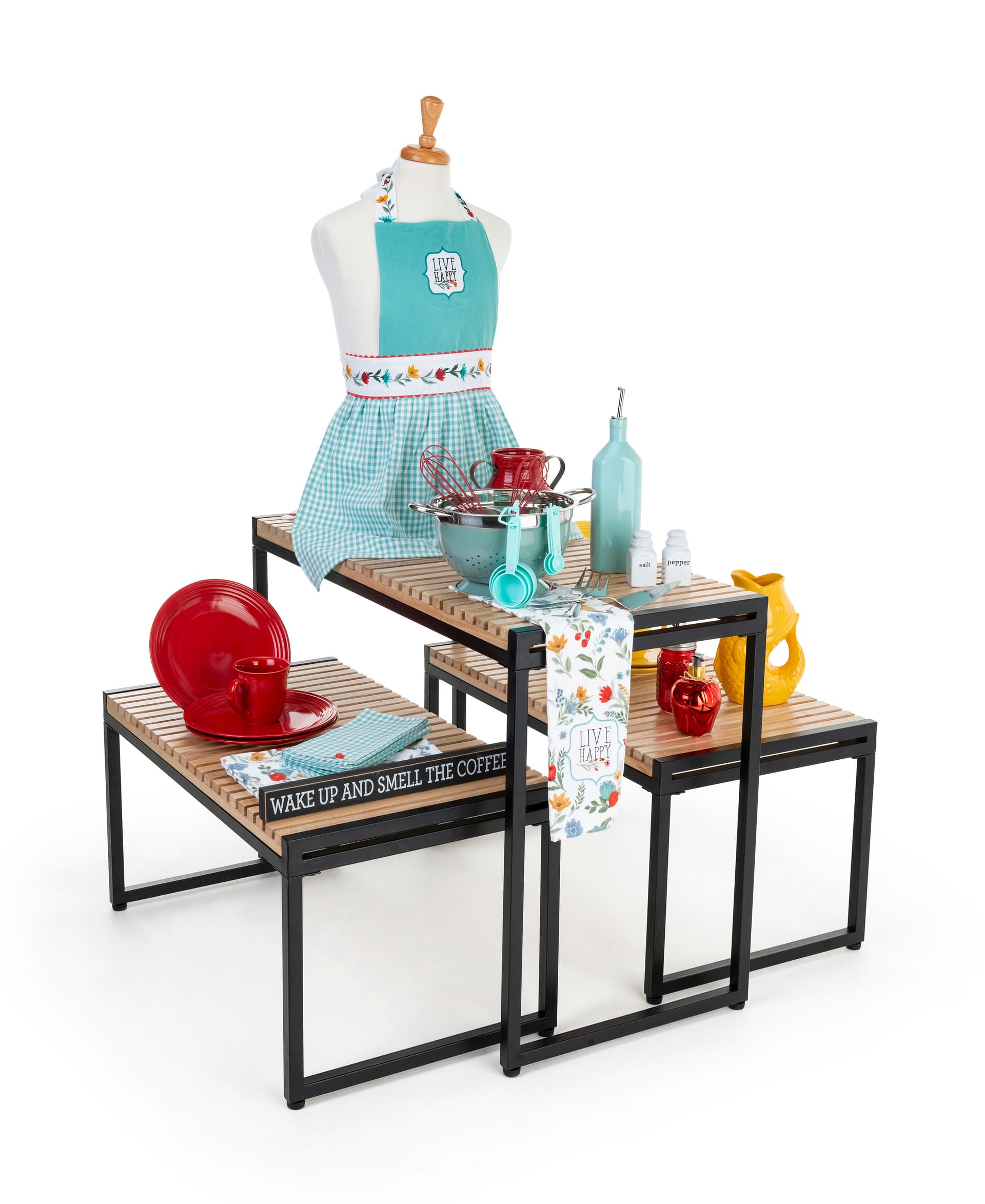 Large nesting tables have a sturdy construction