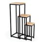 Wooden Nesting Display Tables, Square, Set of 3 – Natural Finish