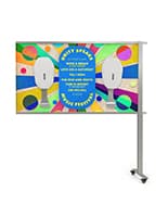 This Multi-Unit Hand Sanitizer Dispenser Is Perfect for Concert and Festival Venues Multi-unit hand sanitizer dispenser with one custom styrene graphic