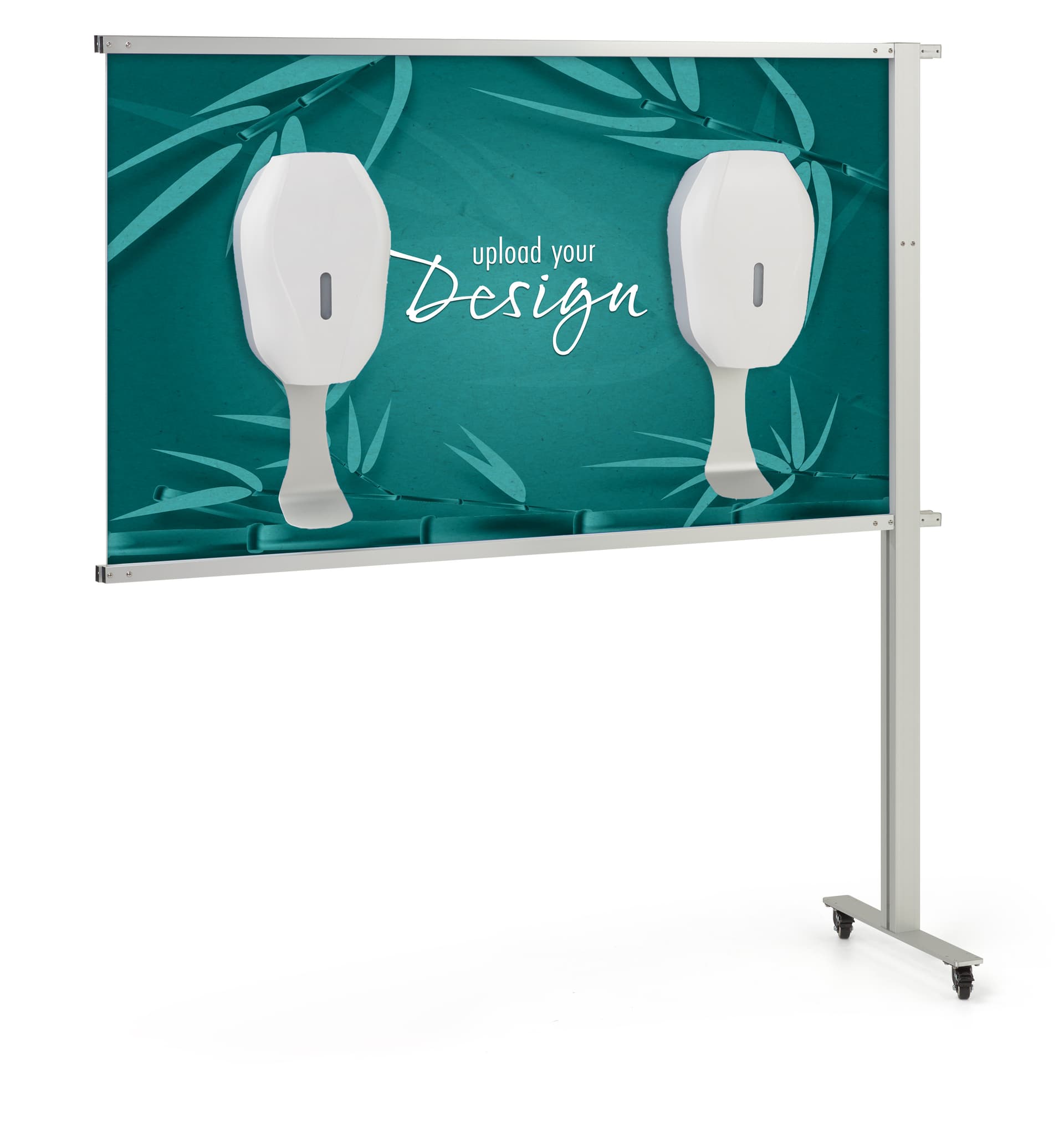 Multi-unit hand sanitizer dispenser with mobile design