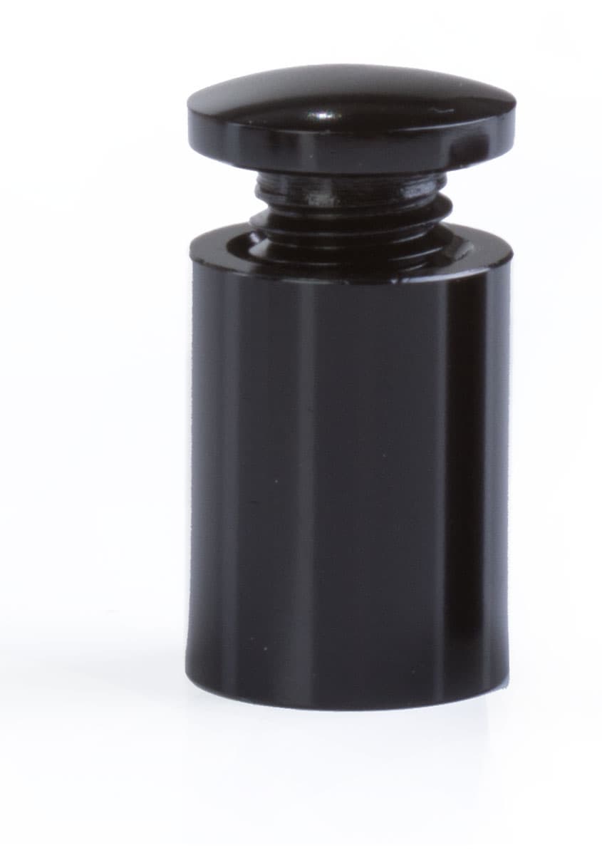 1" x 3/4" Black Sign Spacers