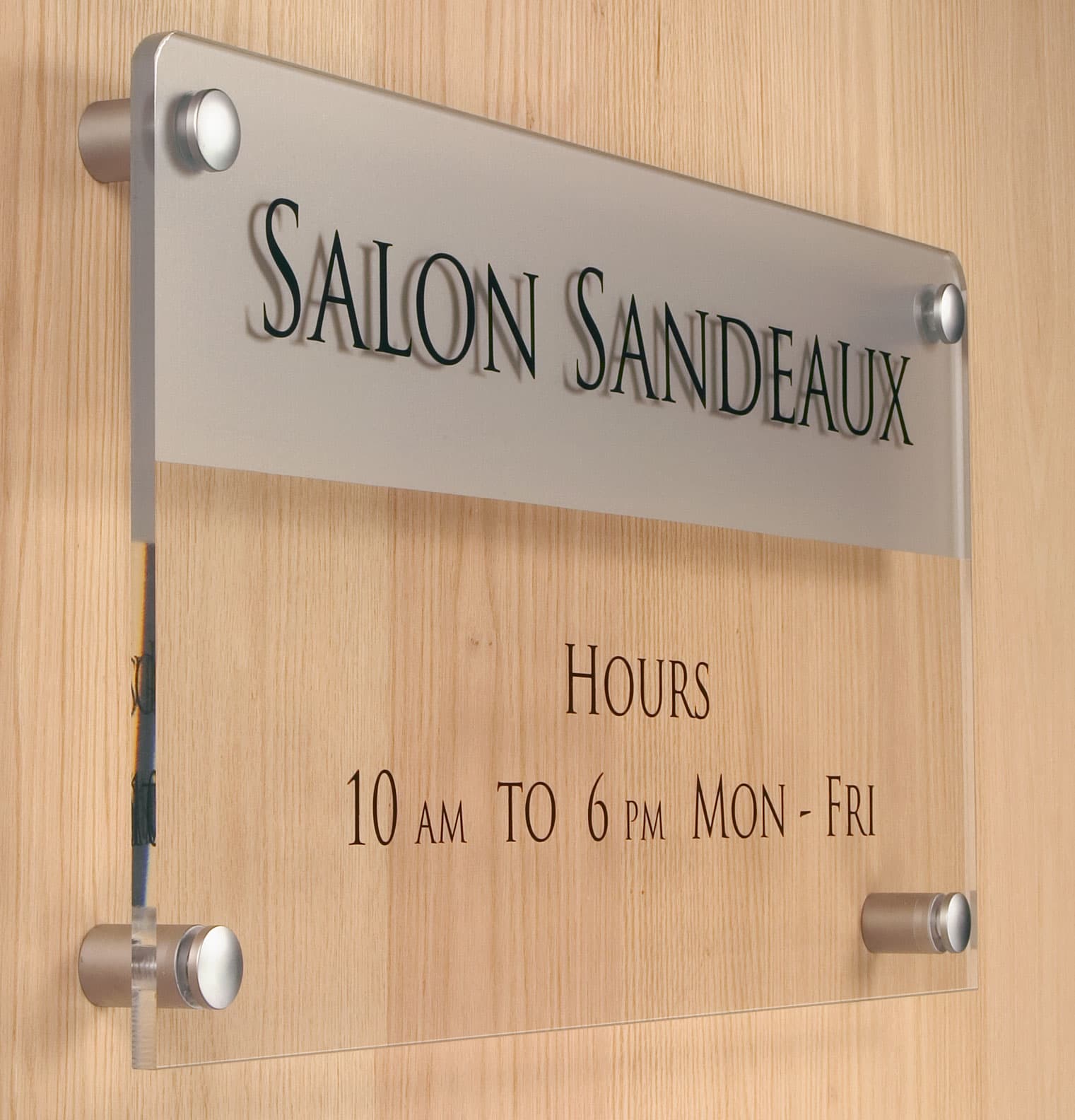 Wall Display System: Through Standoffs
