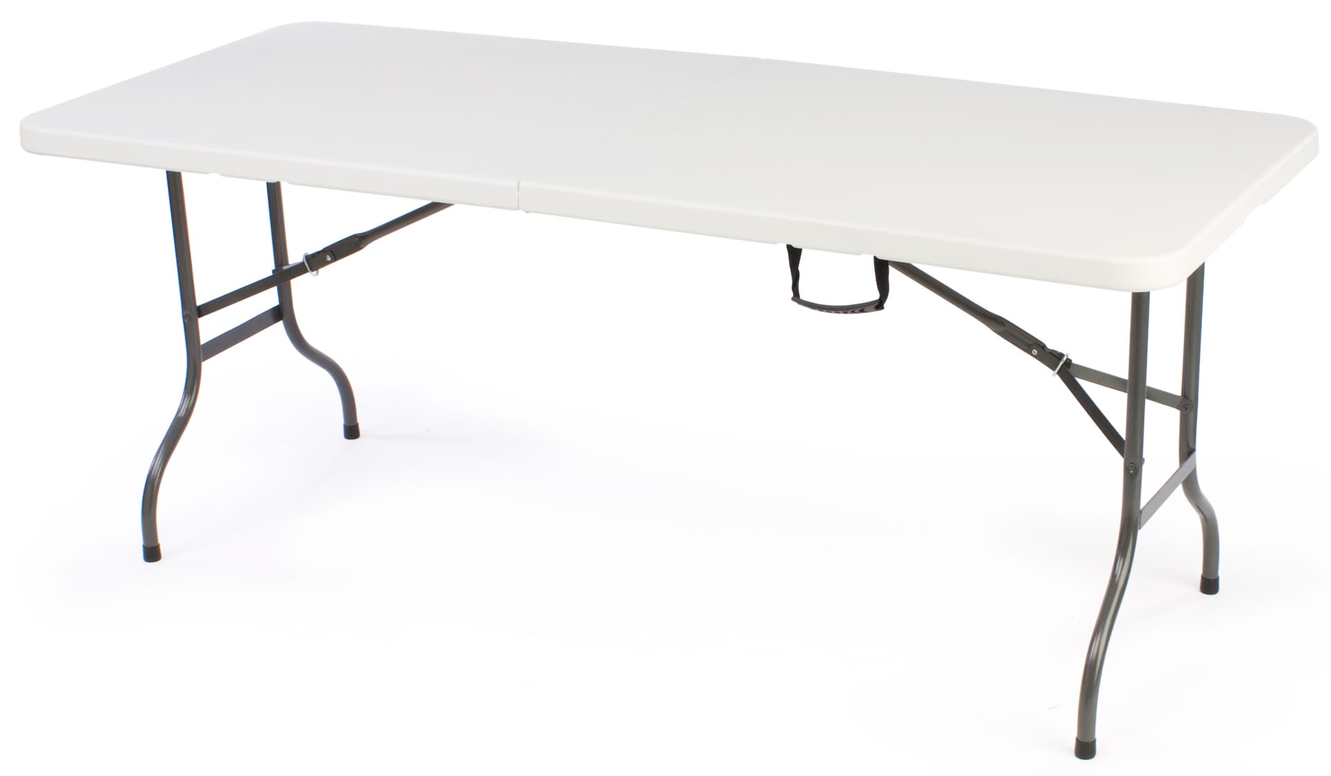 6 Foot backlit custom scrim cover and table set with white tabletop