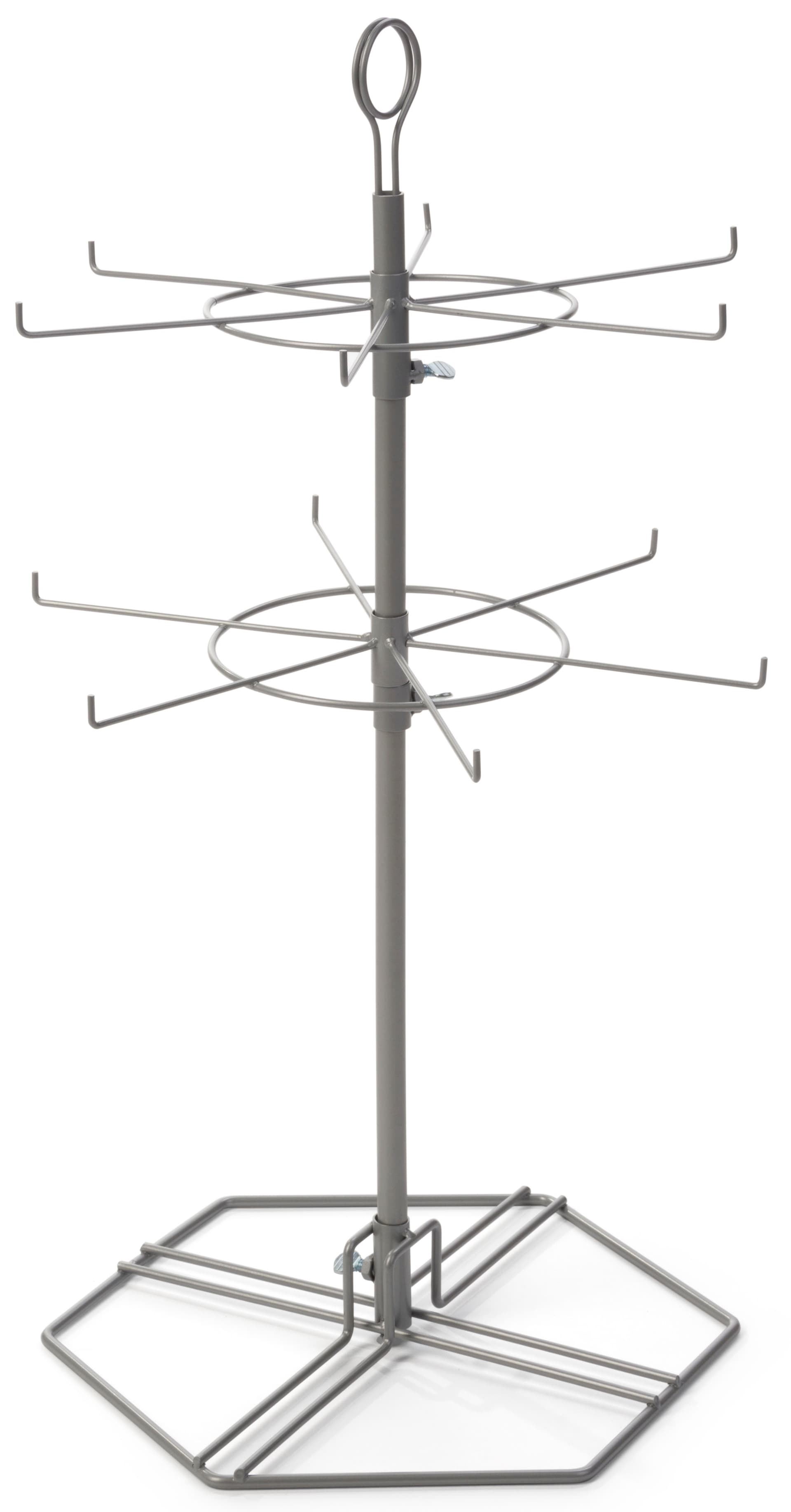 Height Adjustable Wire Spinner Rack 