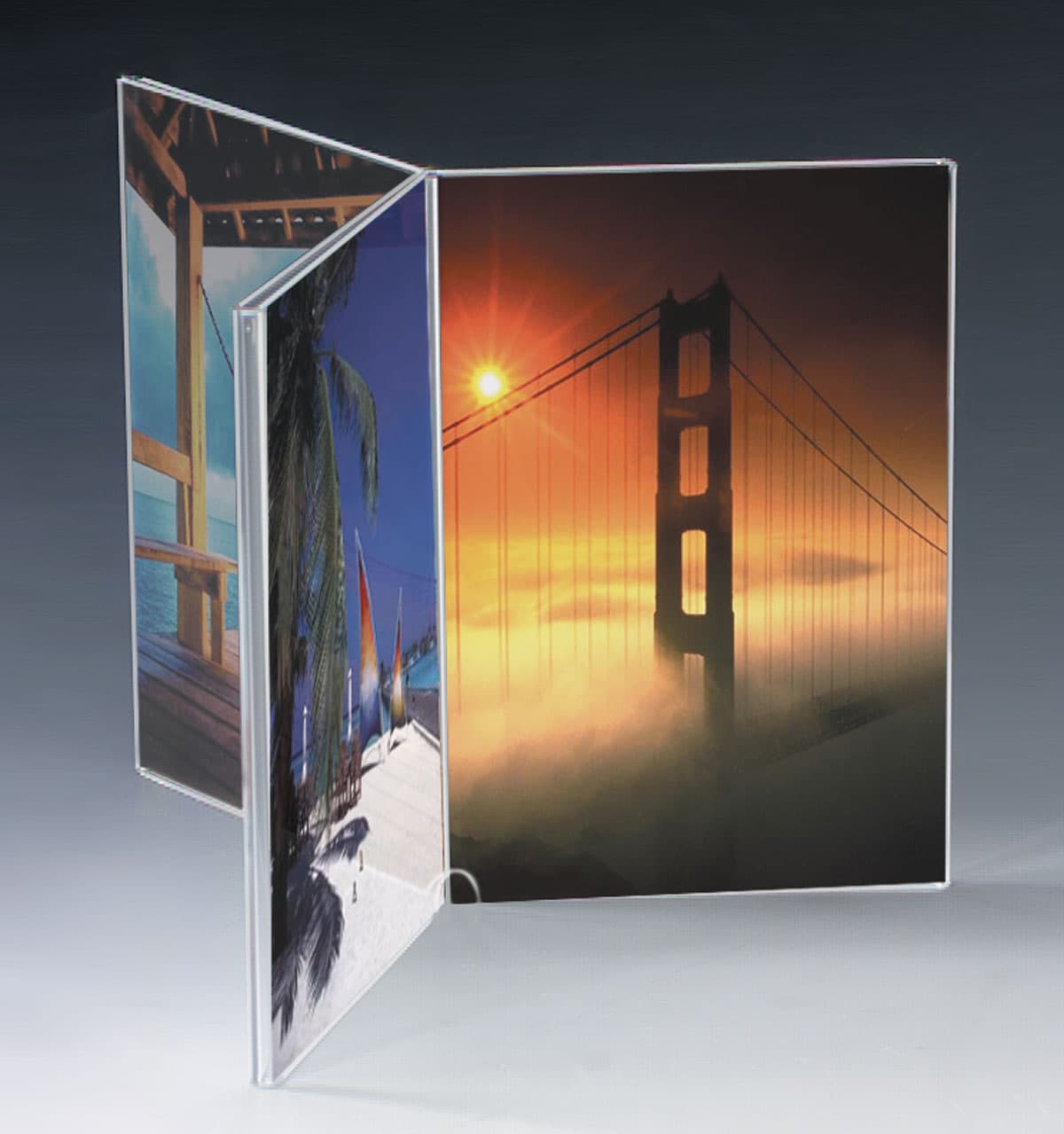 Acrylic Table Tent Showcases 5 x 7 Photos