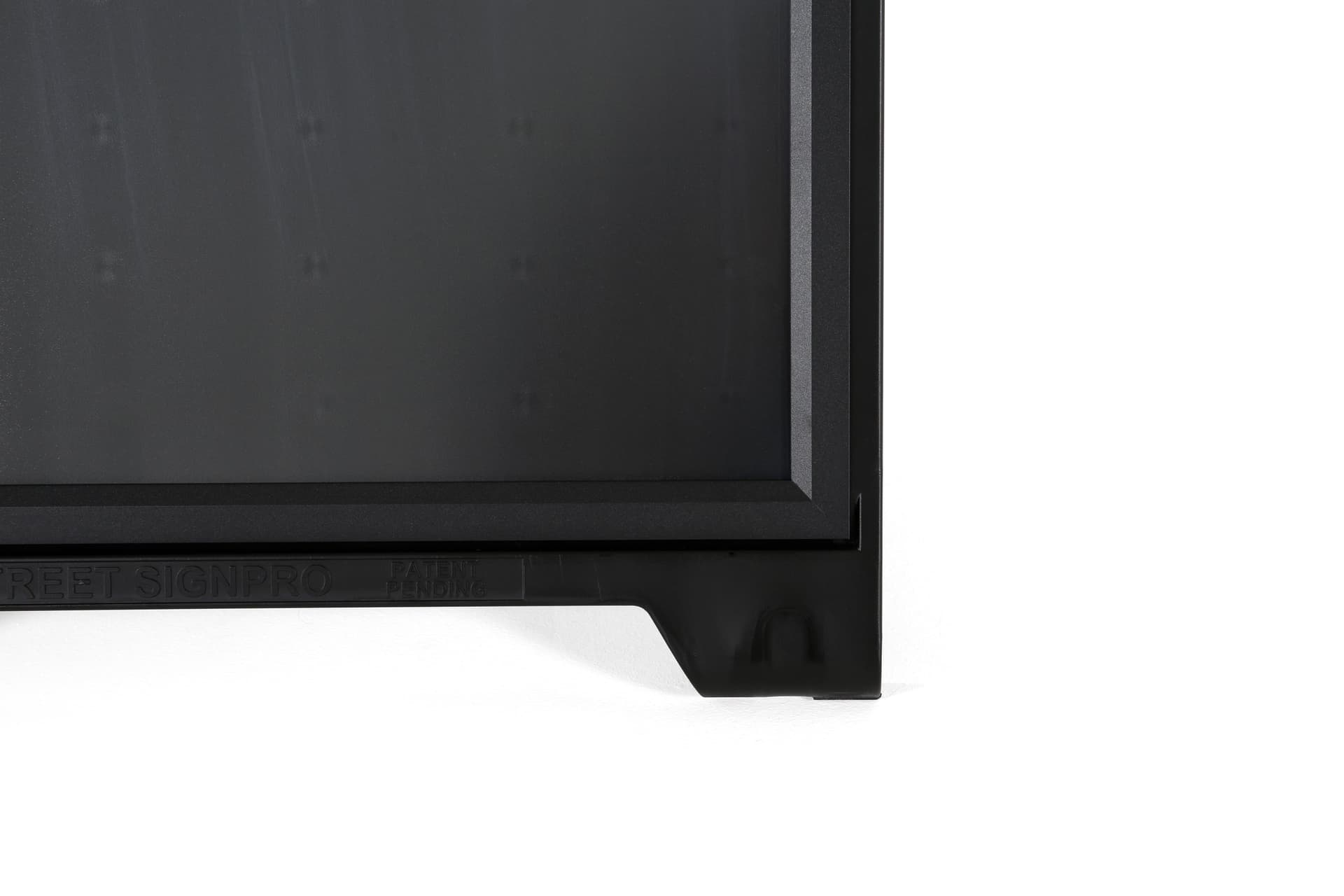 A-Frame Sidewalk Sign Holder features two wheels for easy transport