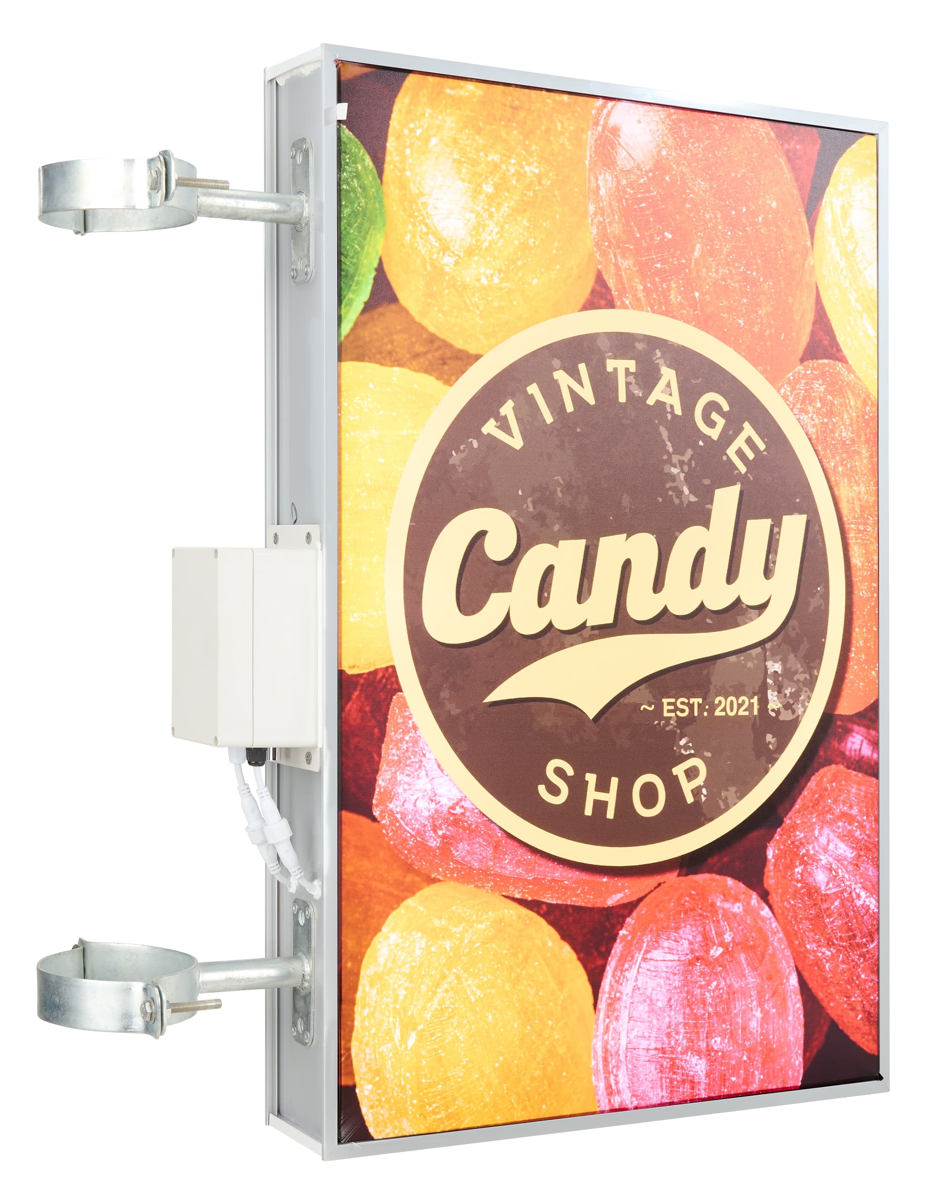 Solar LED Light Box Sign with Sillicone Edged Graphics