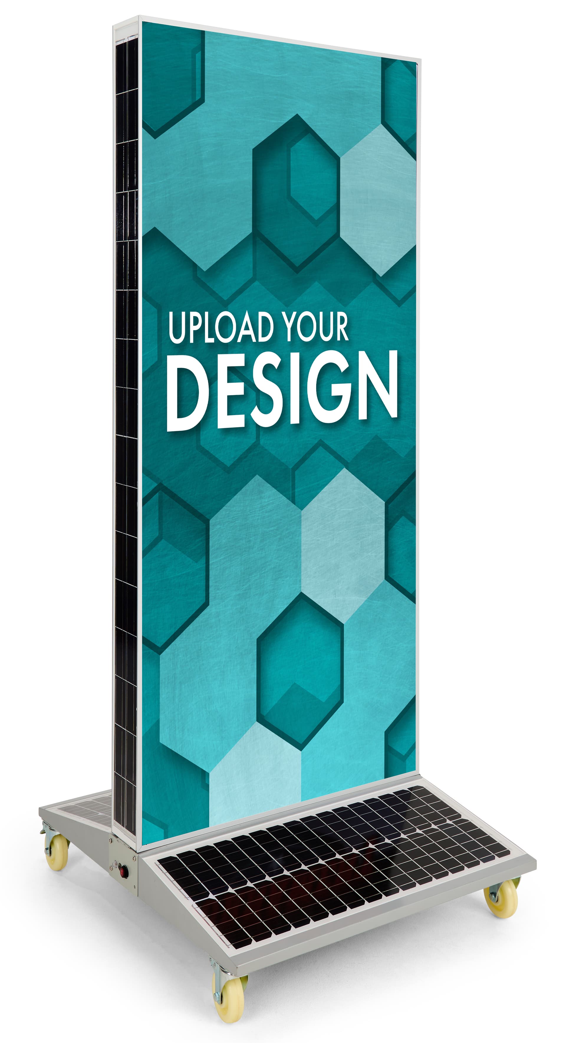 Solar Light Box Banner Stand with Portable Design 