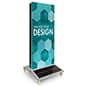 30" x 69" Backlit Sign Frame, Custom Printed, SEG Graphics, Double-Sided - Silver