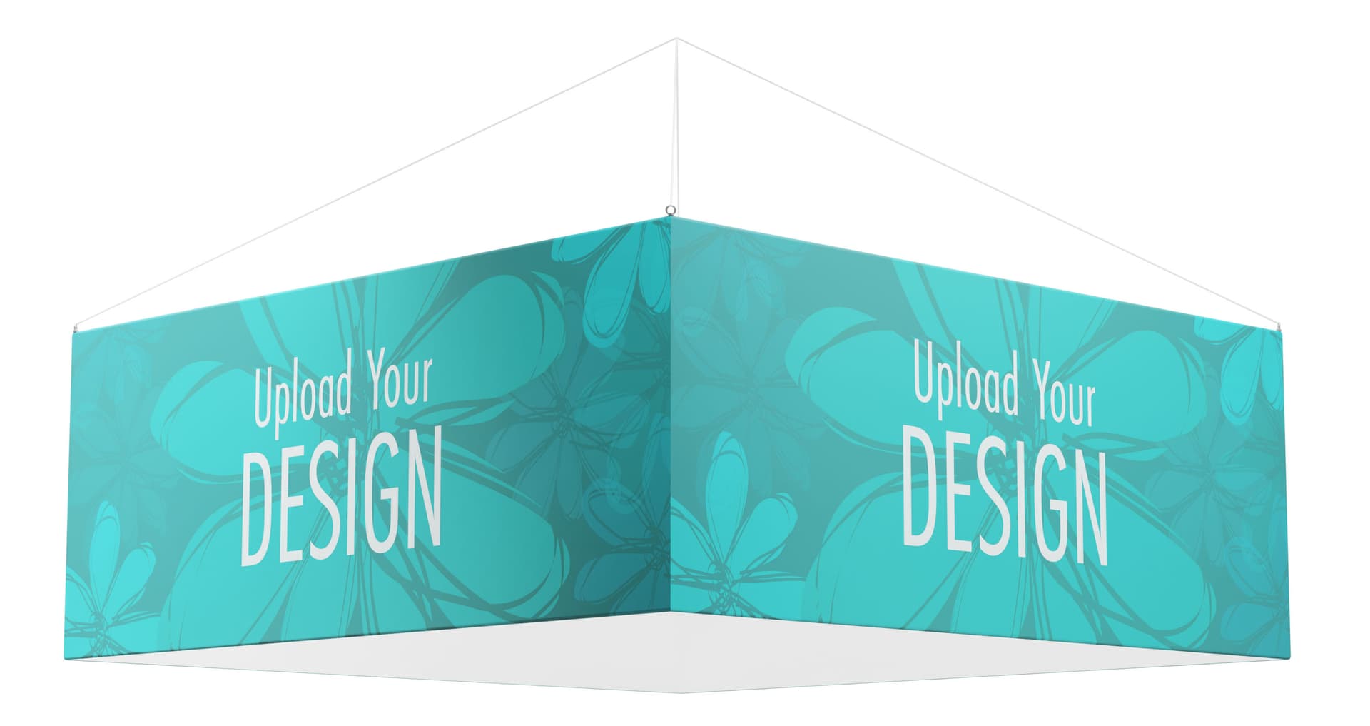 Hanging graphic with dye sublimation printing 