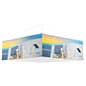 Square Hanging Ceiling Banner with Custom Printed Polyester Fabric - Full Color
