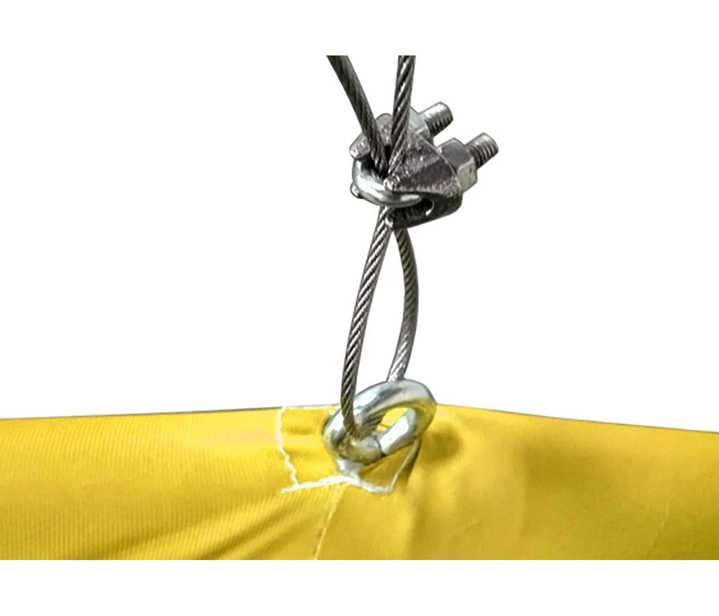 Hanging graphic with four hanging hooks