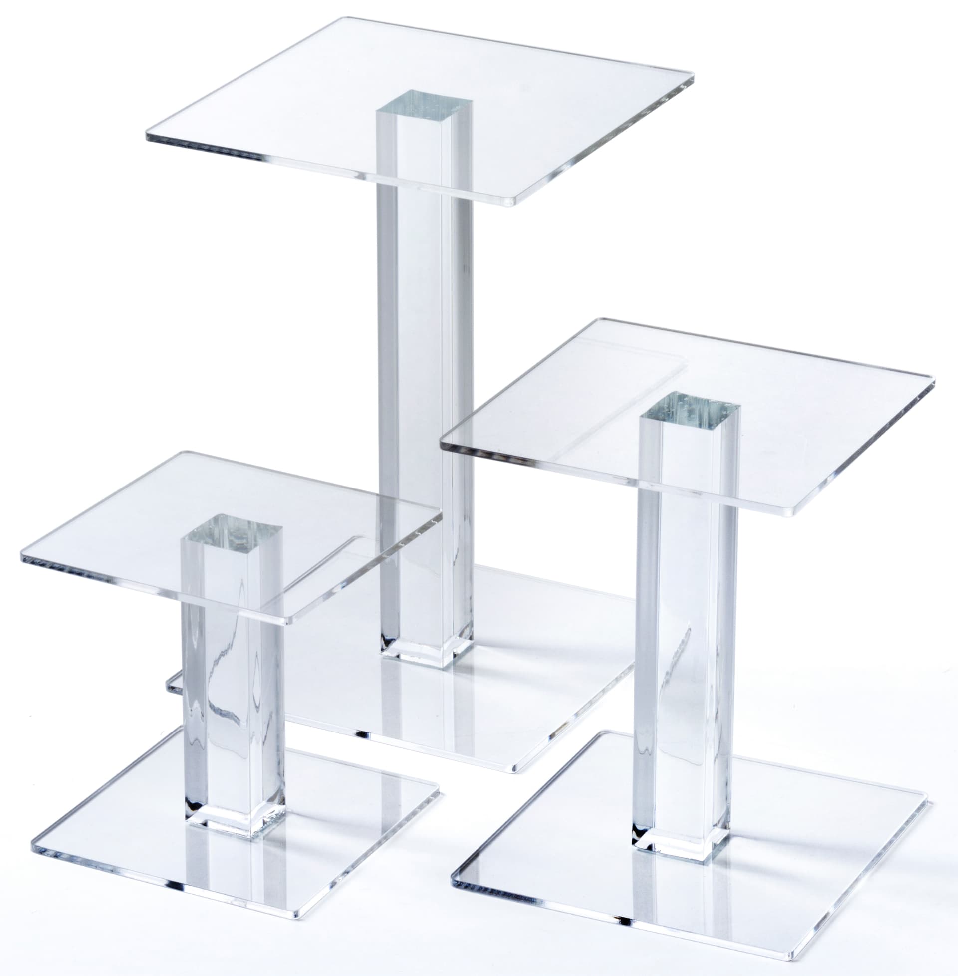 3 Tier Acrylic Square Riser Set