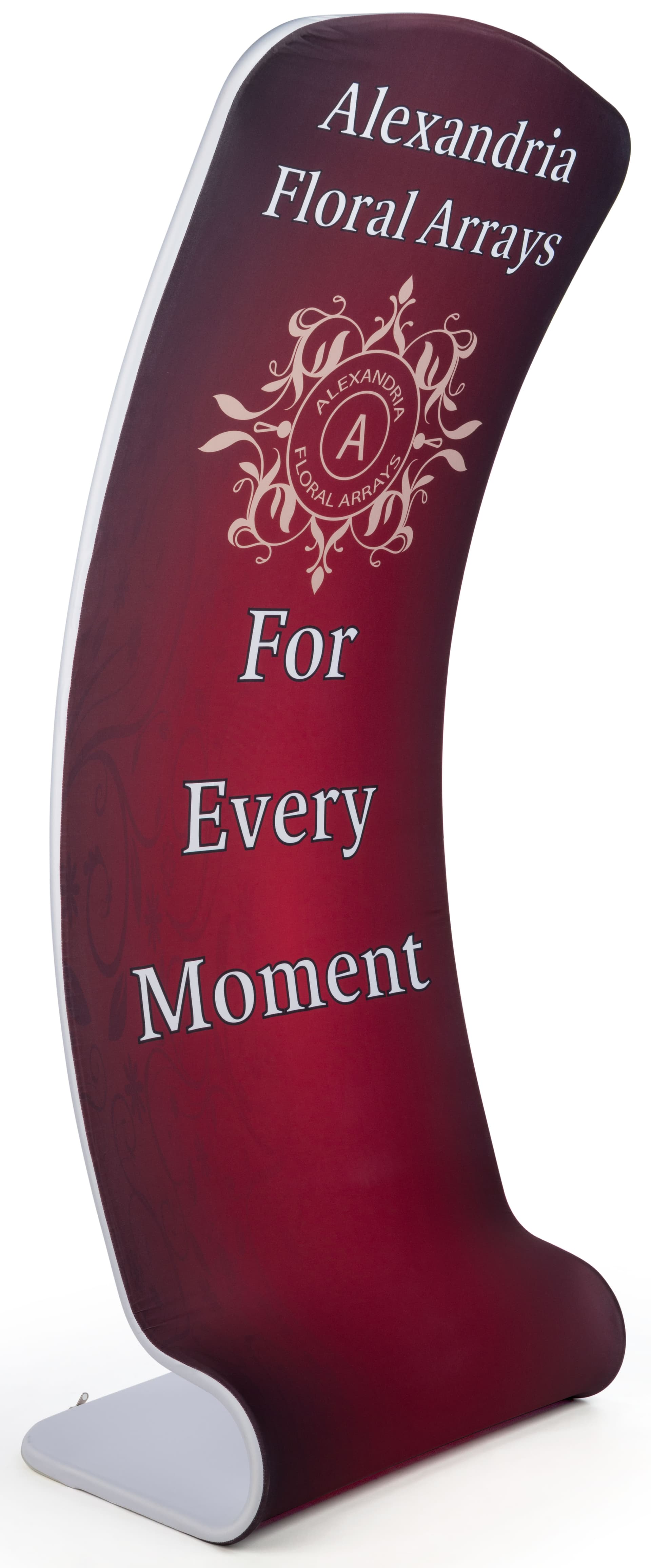 Curved Fabric Display Stand for Trade Shows