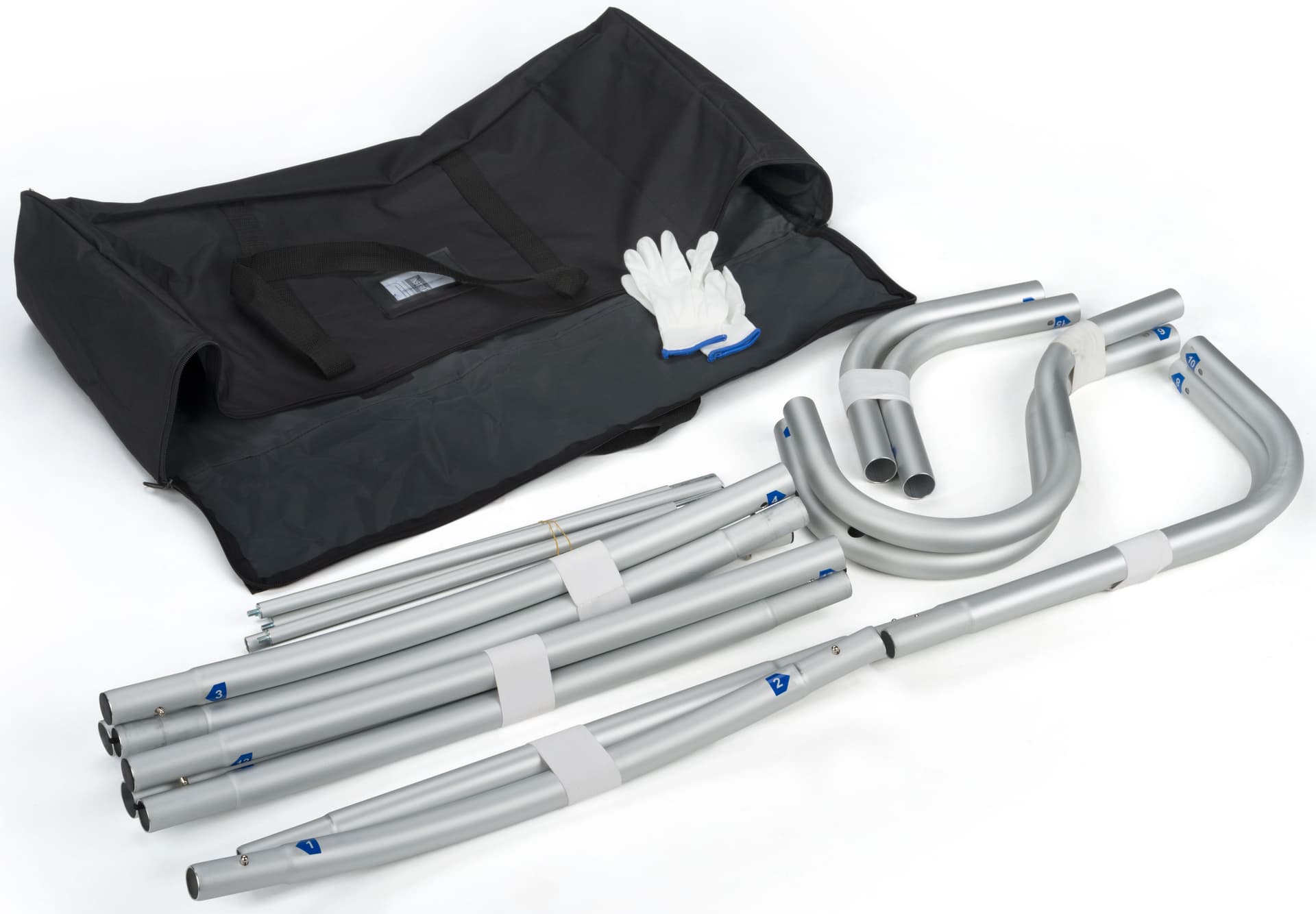 Easy-to-Assemble Narrow Curved Fabric Display 