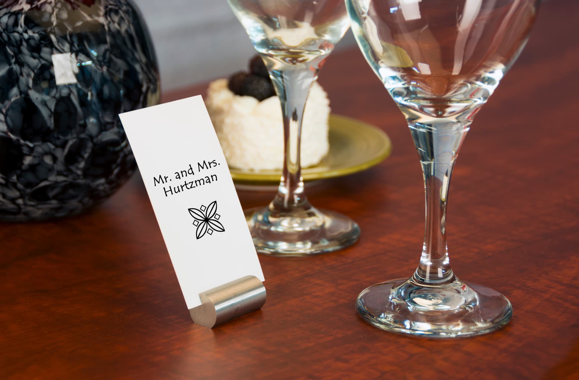 Silver Table Place Card Holder 