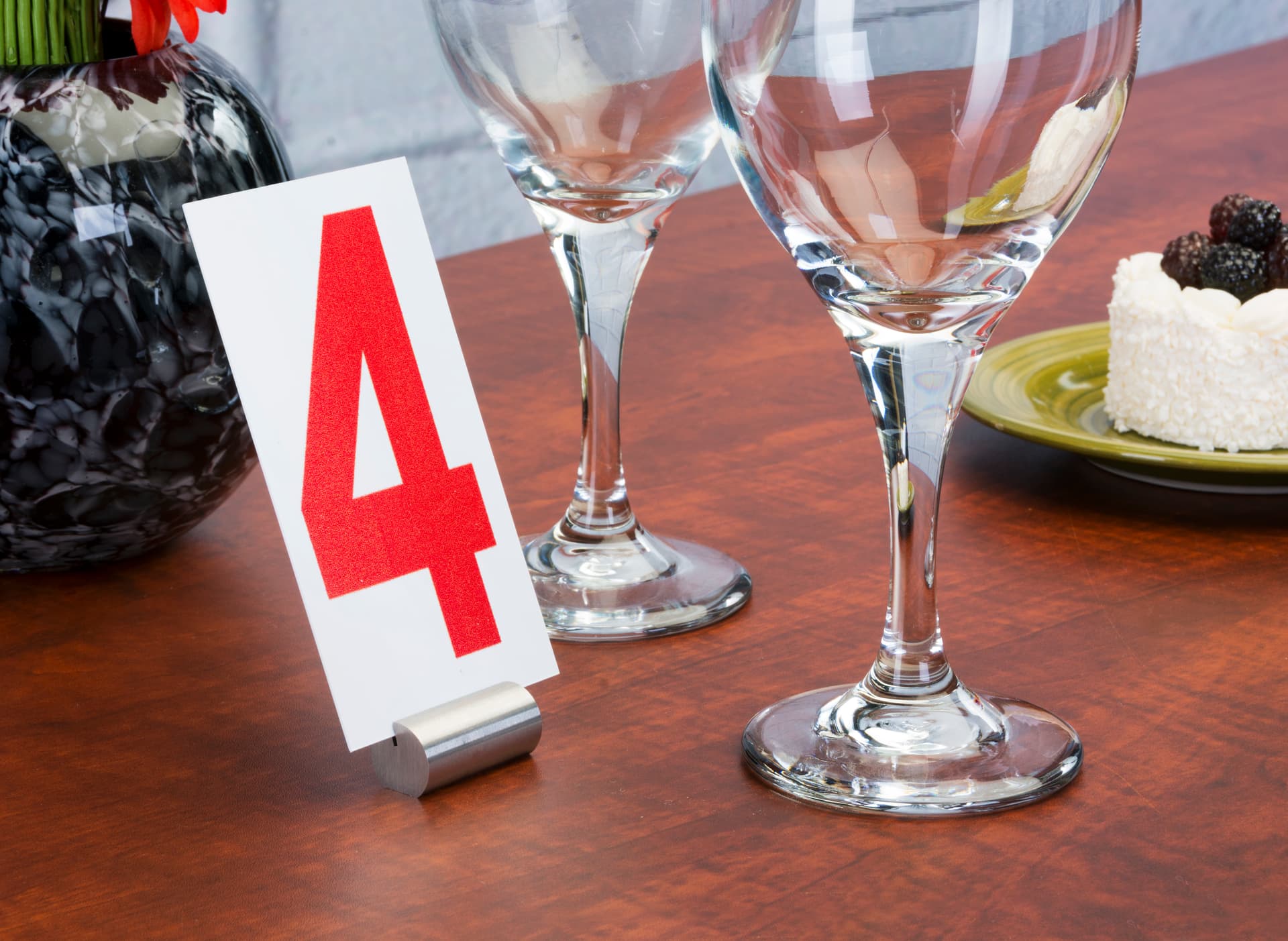 Silver Table Place Card Holder