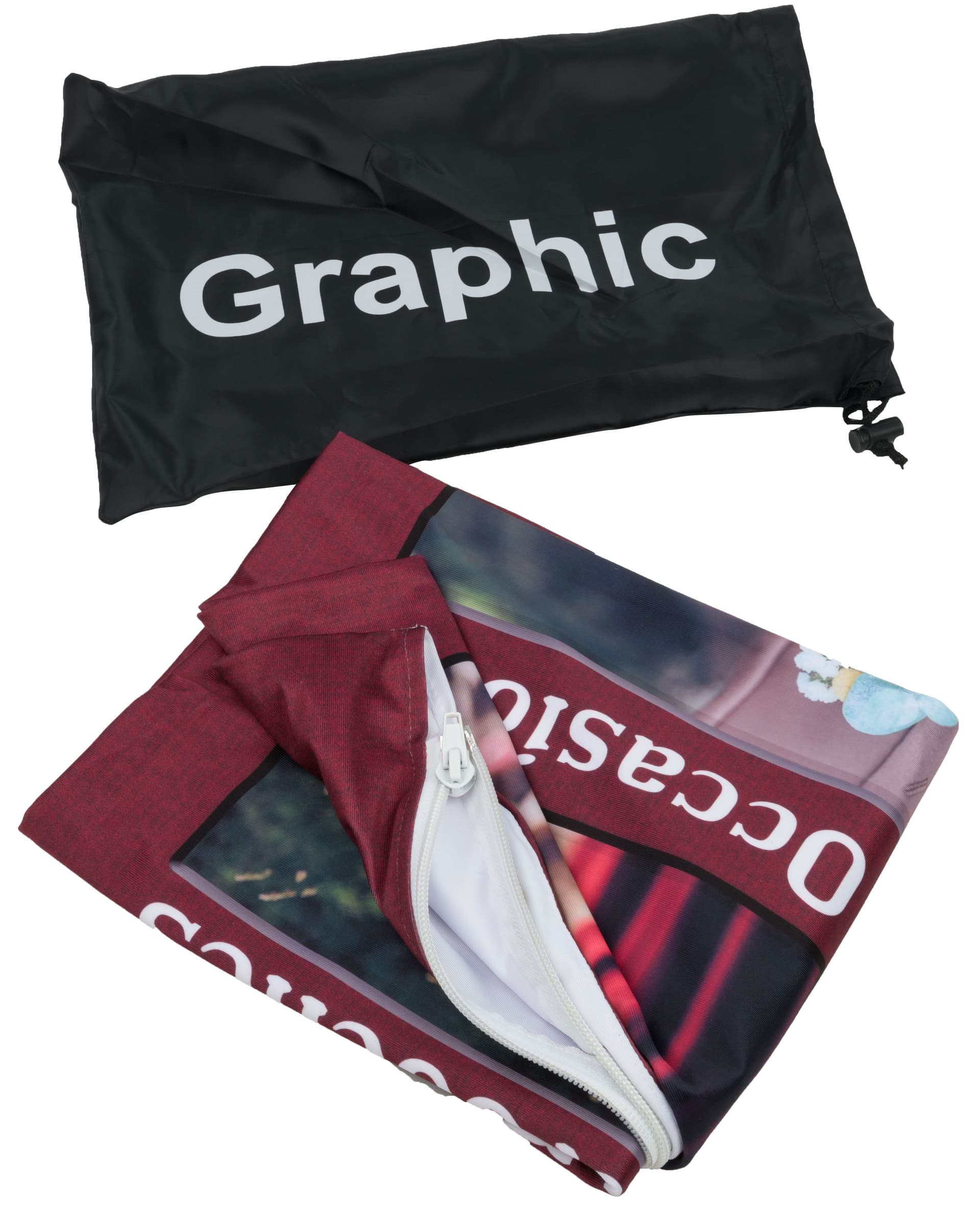24” Fabric Banner Stand with Carrying Bags