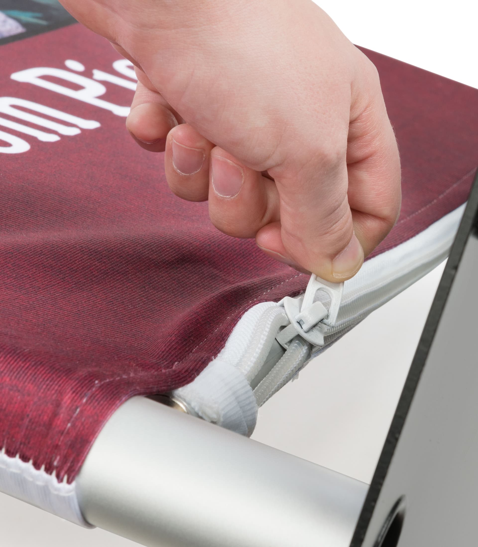 Double Sided Fabric Banner Stand with Zipper