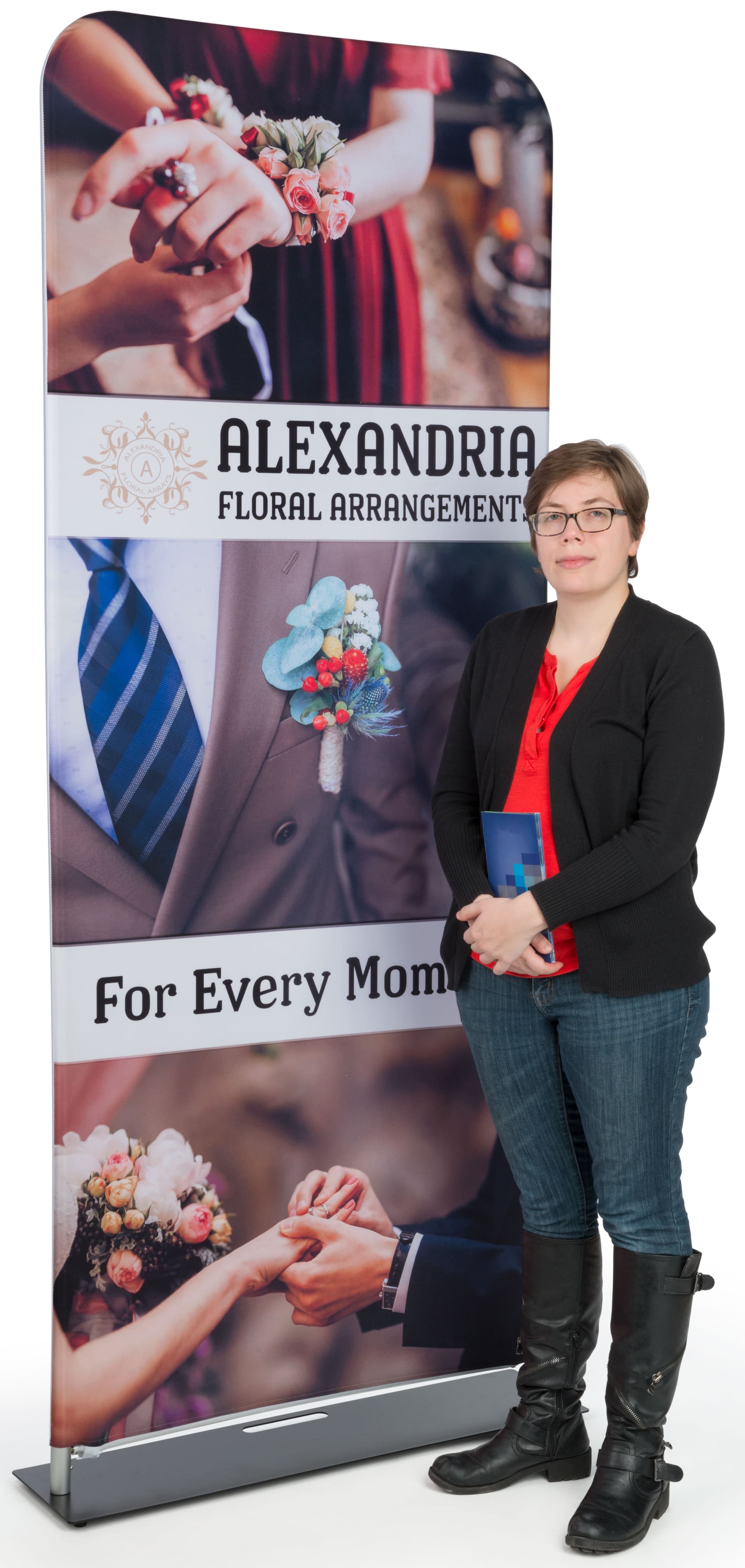 Single-Sided Popup Fabric Banner Stand 