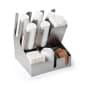 Cup, Lid, Packet, Straw & Napkin Holder, 9 Compartments, Tabletop - Stainless Steel
