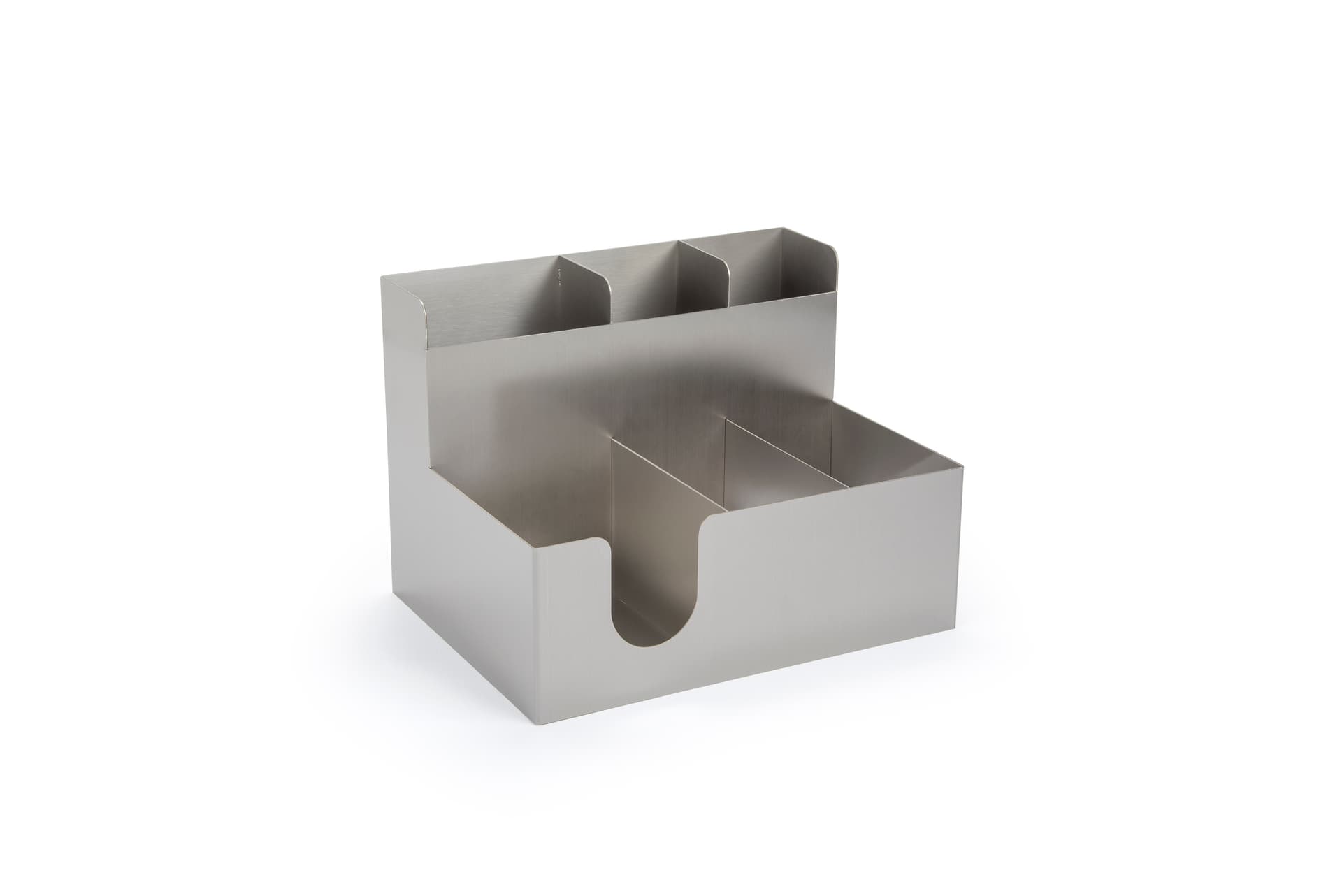 Beverage station organizer with napkin dispenser