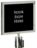 Silver 14” x 11” Stanchion Frame