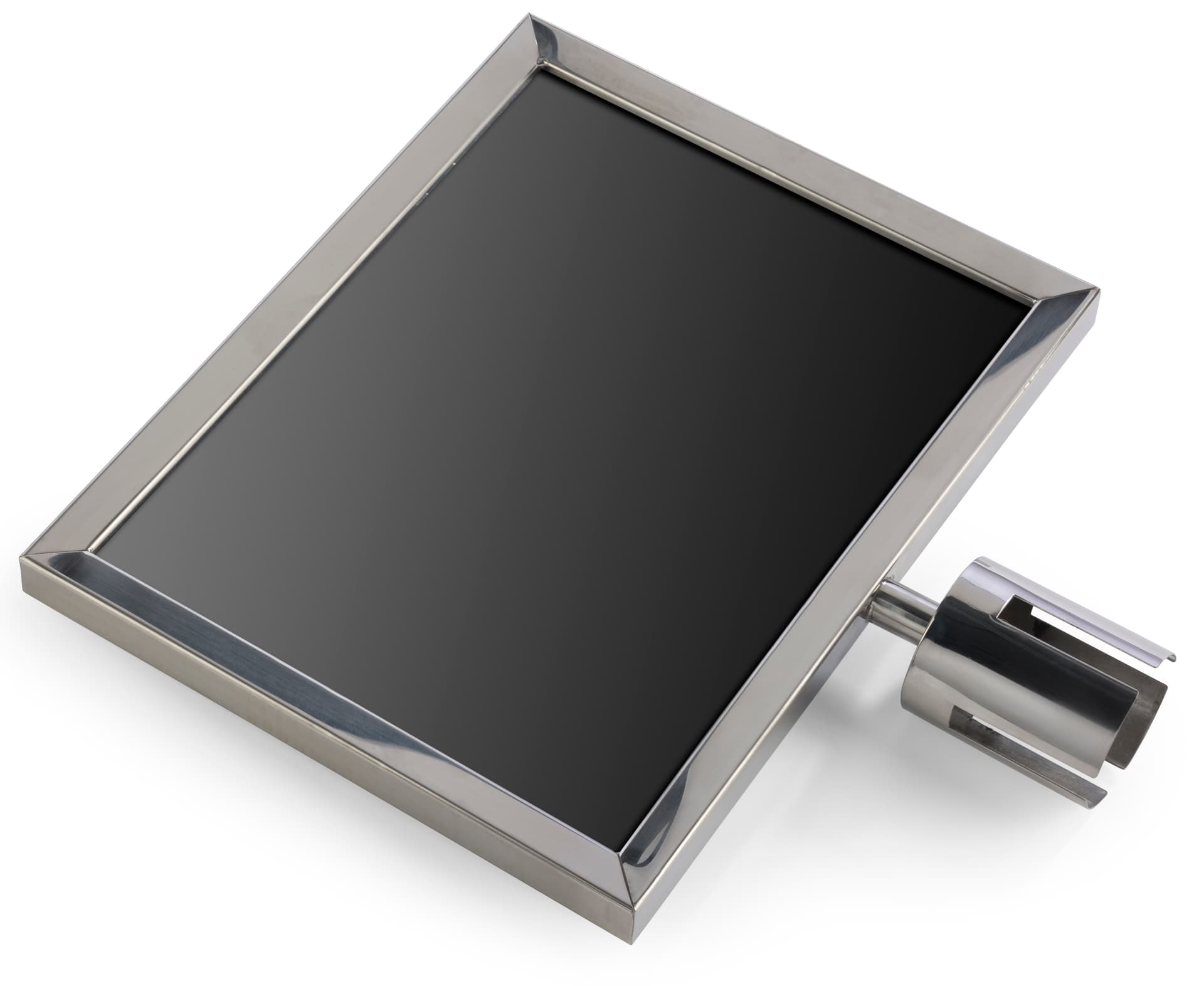 Silver 14” x 11” Stanchion Frame is Constructed from Steel