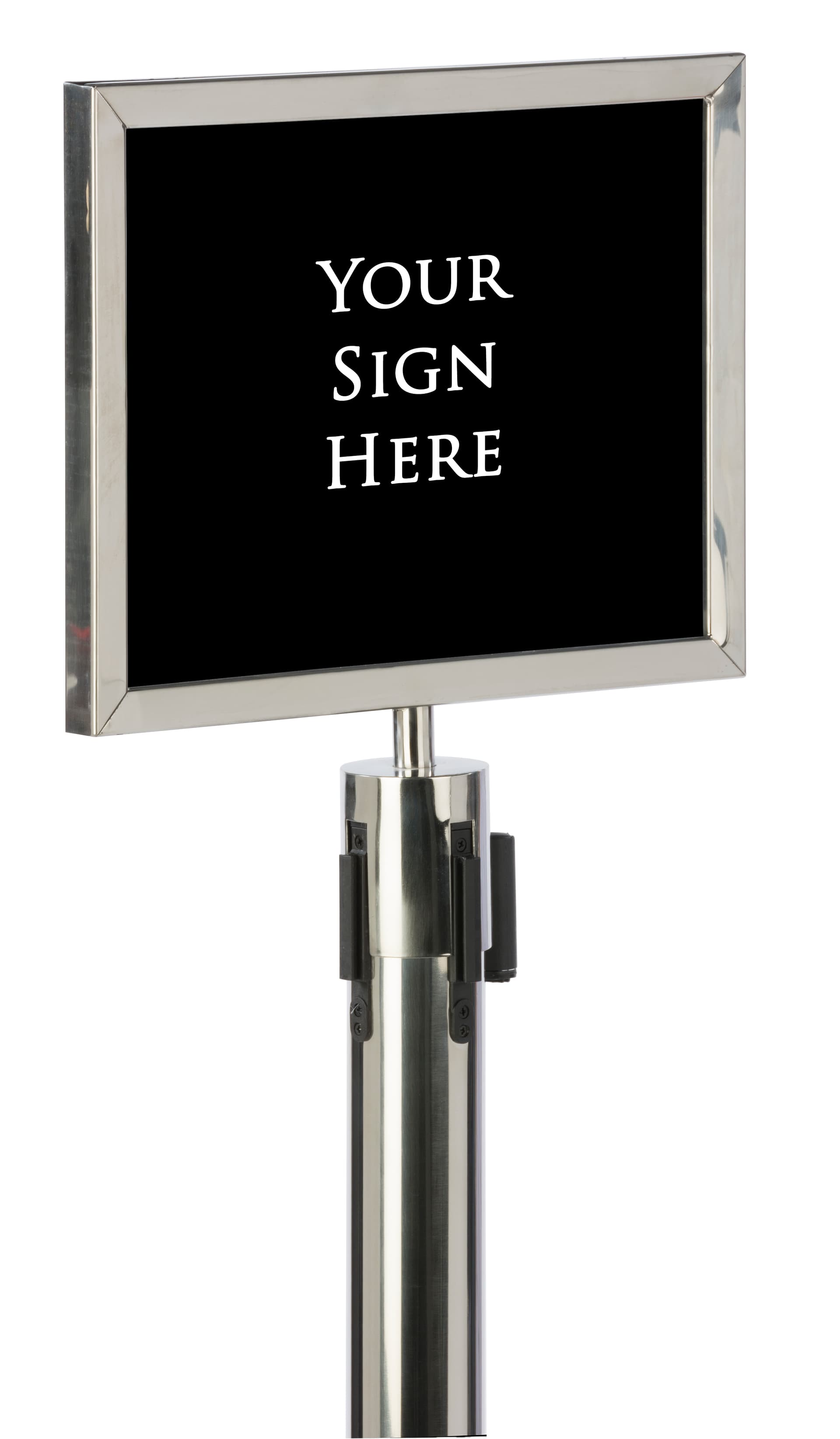 Silver 14” x 11” Stanchion Frame - Stainless Steel