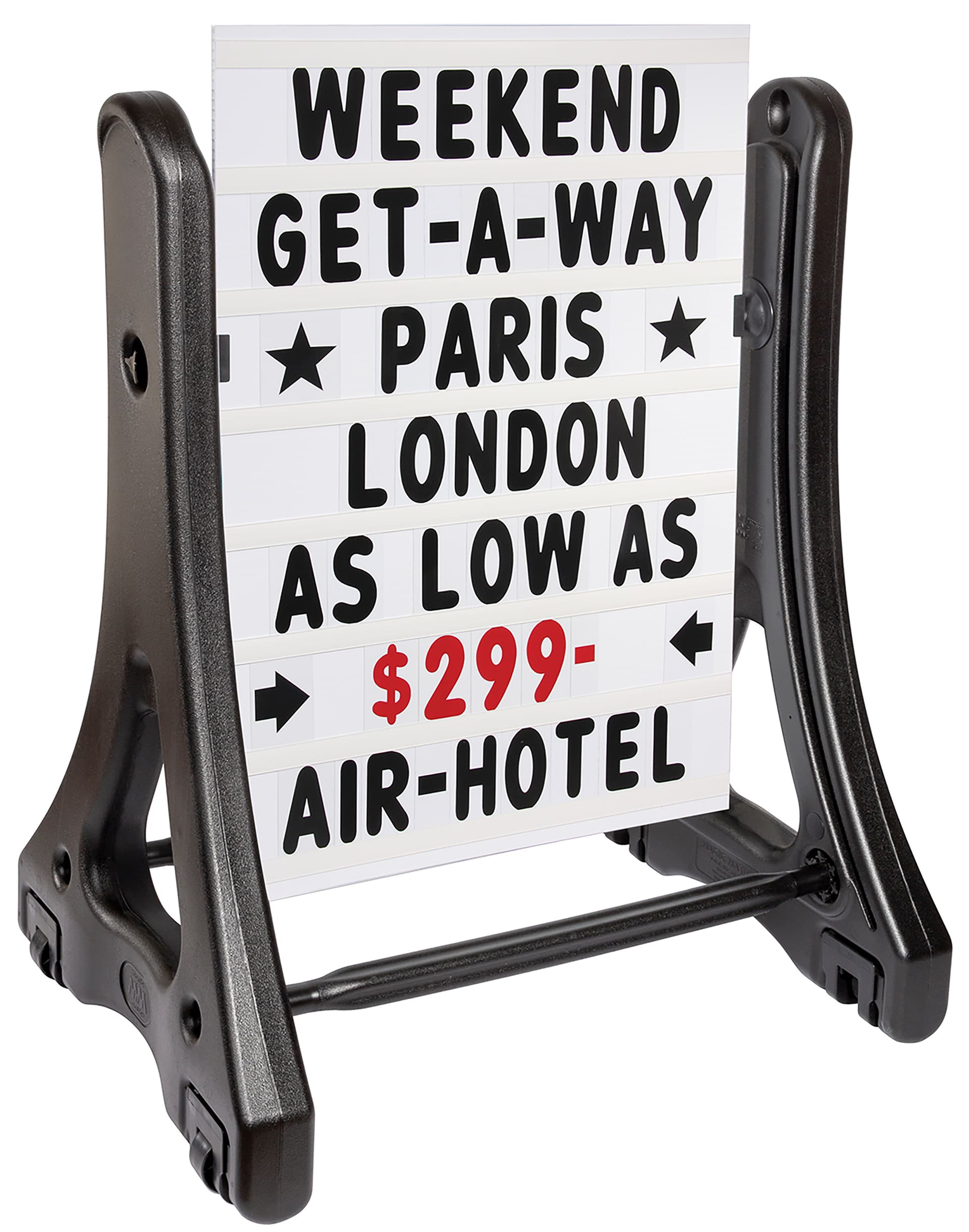 4 inch replacement letter board set for outside advertising on your Magic Master signage
