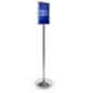 11" x 17" Floor Standing Sign Holder, Top Insert, Weighted Base