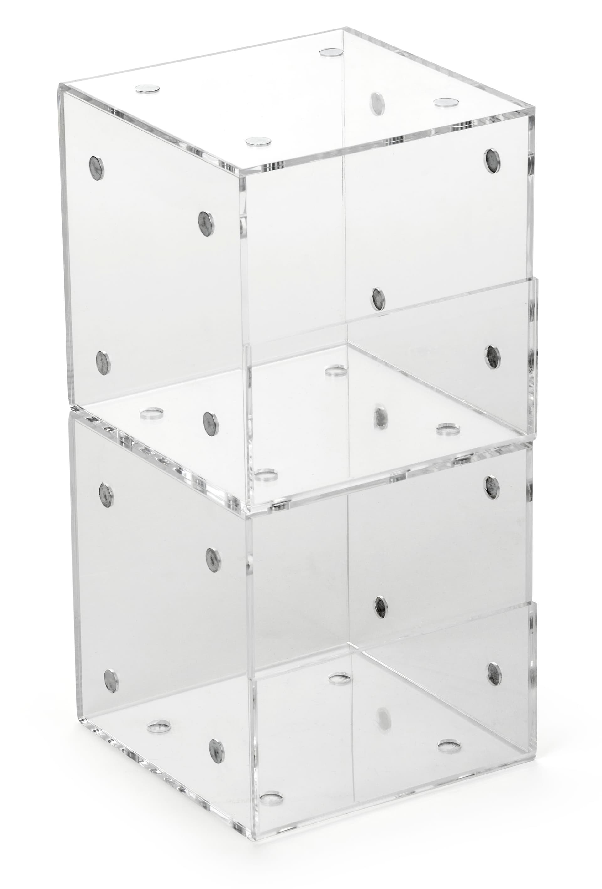 Clear Set of 2 Plastic Display Containers