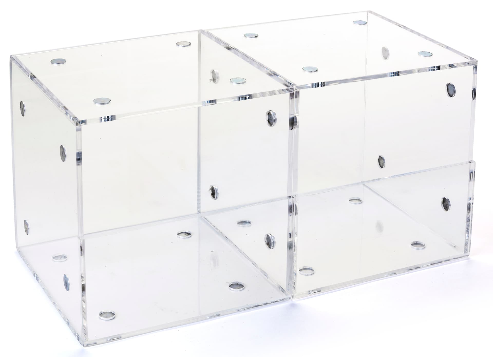 Set of 2 Plastic Display Containers for Retail Stores