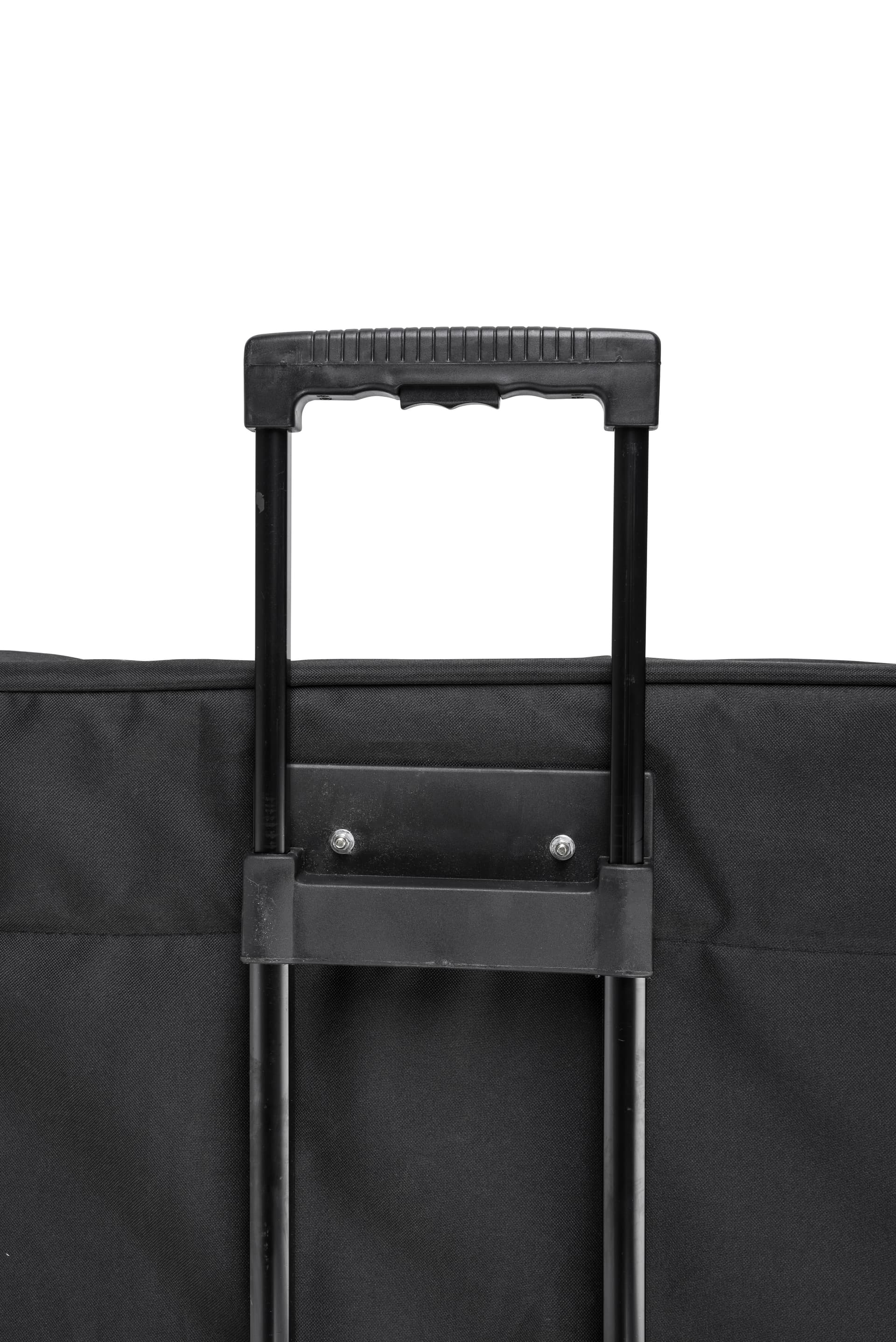 Portable floor tile transport case with telescoping handle