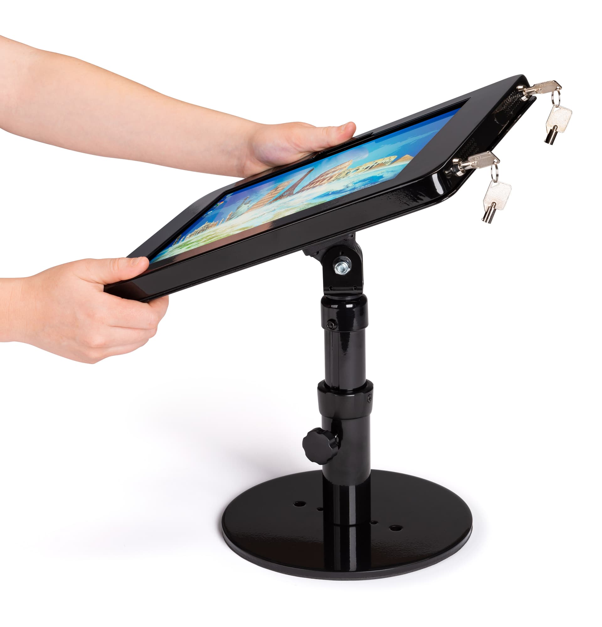 Locking Microsoft Surface Pro counter stand