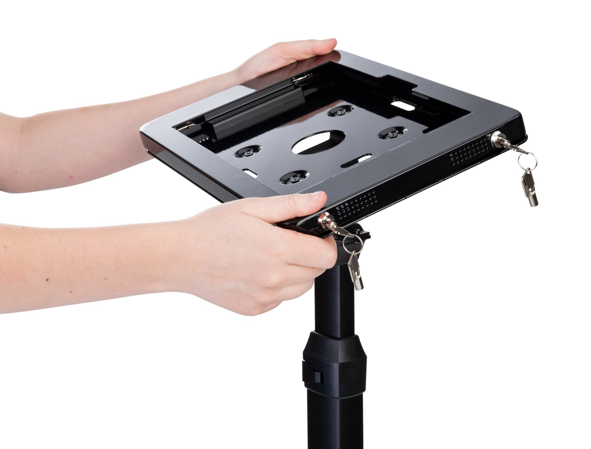 Tilting & rotating freestanding Microsoft Surface Pro stand