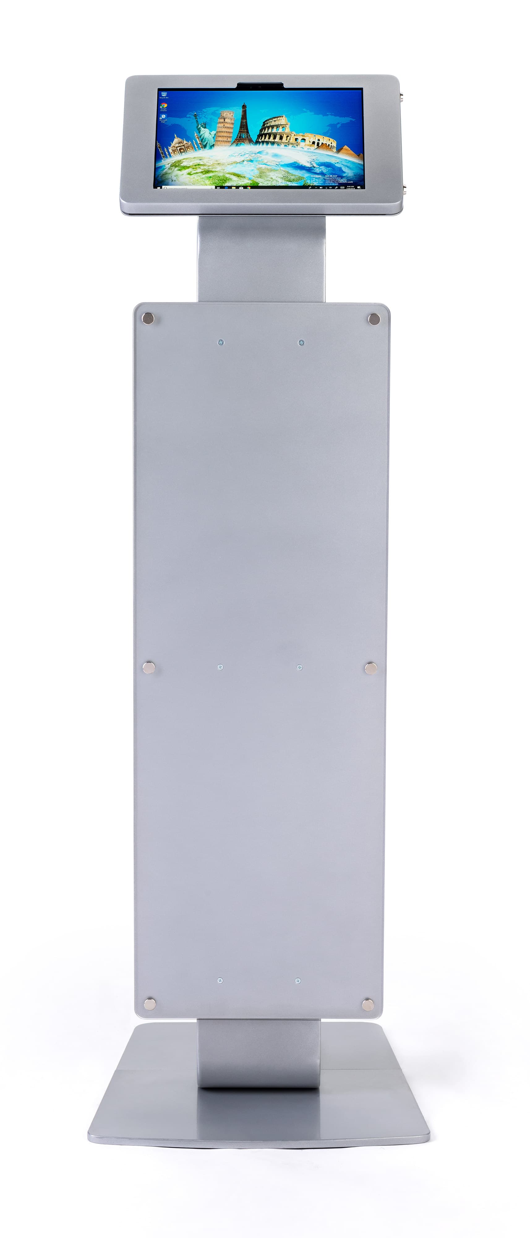 Landscape View Microsoft Surface Pro floor stand with poster